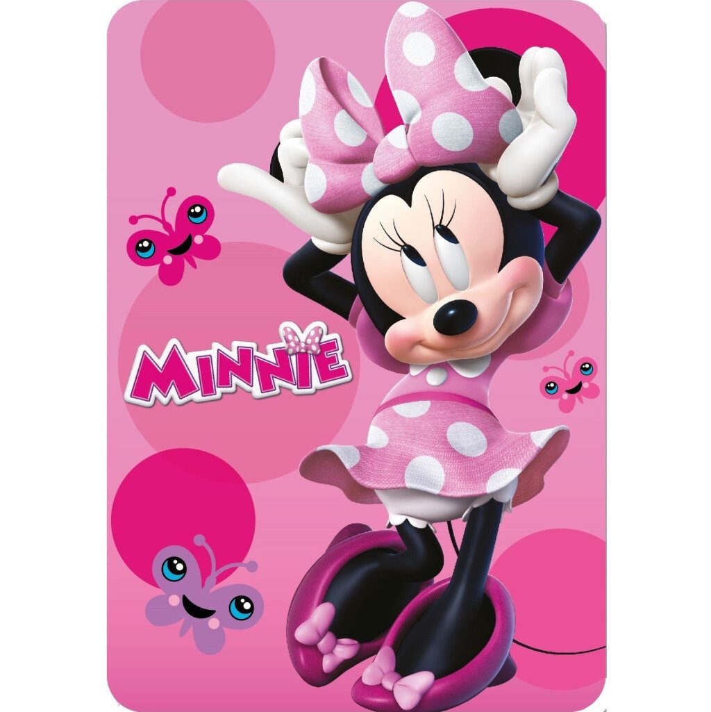 Wohndecke Disney Minnie Chic Fleecedecke 100x140cm, Disney, Geschenkidee fü günstig online kaufen