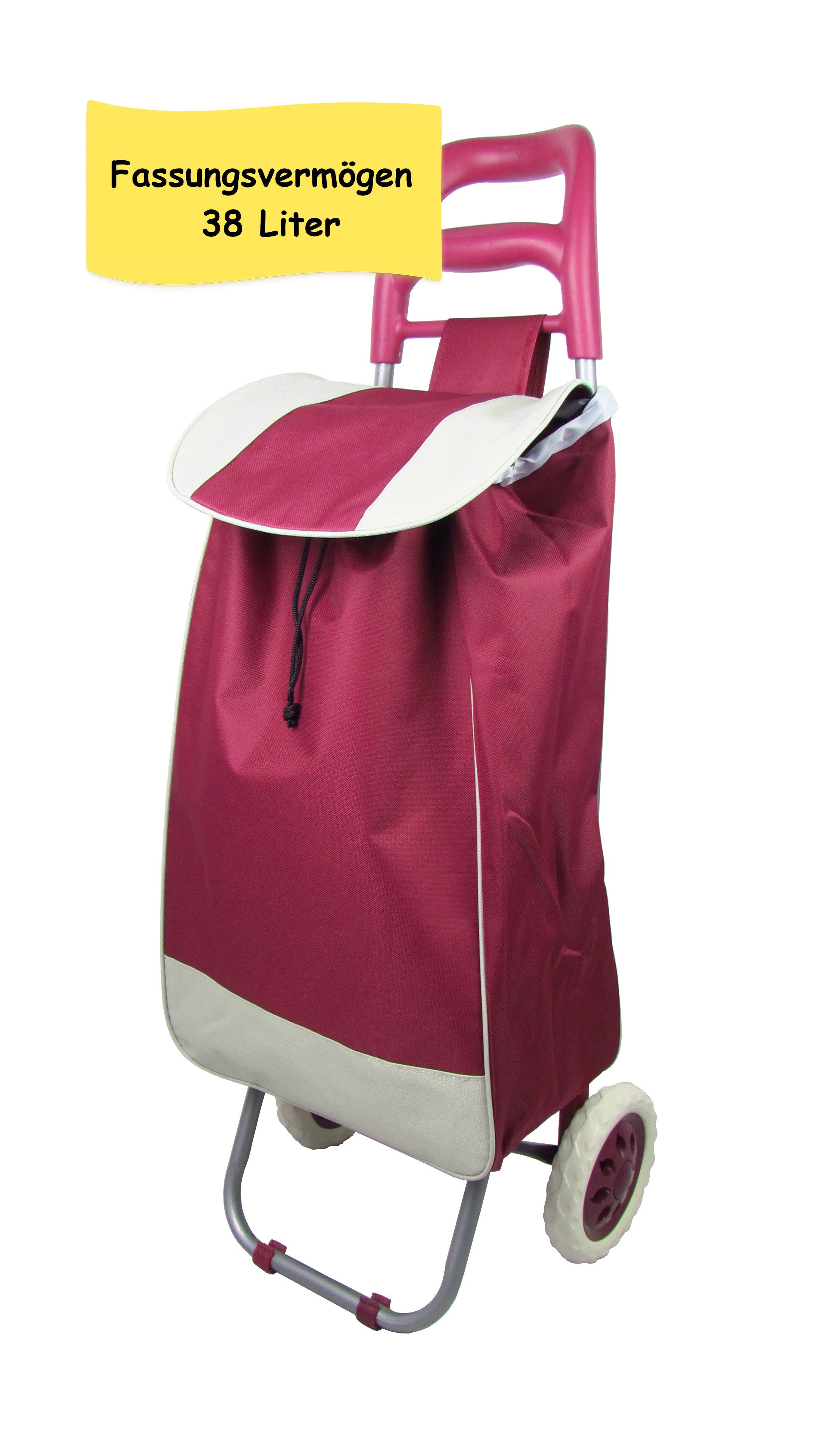 steinwohn Einkaufstrolley - klappbar 38L – leicht & stabil – wetterfest, - günstig online kaufen