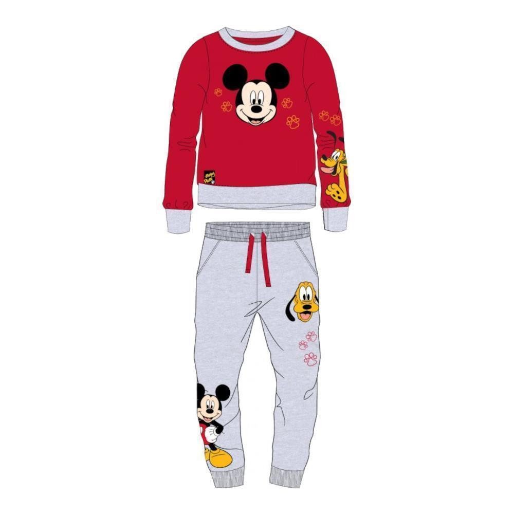 Disney Mickey Mouse Trainingsanzug Mickey Mouse Trainingsanzug für Jungen, "Mickey auf Plutos Spuren", (Set, 2-tlg), für Kinder, bestehend aus Hose und Jacke