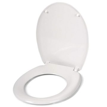 Woltu WC-Sitz, WC-Sitz Duroplast mit Absenkautomatik Weiß