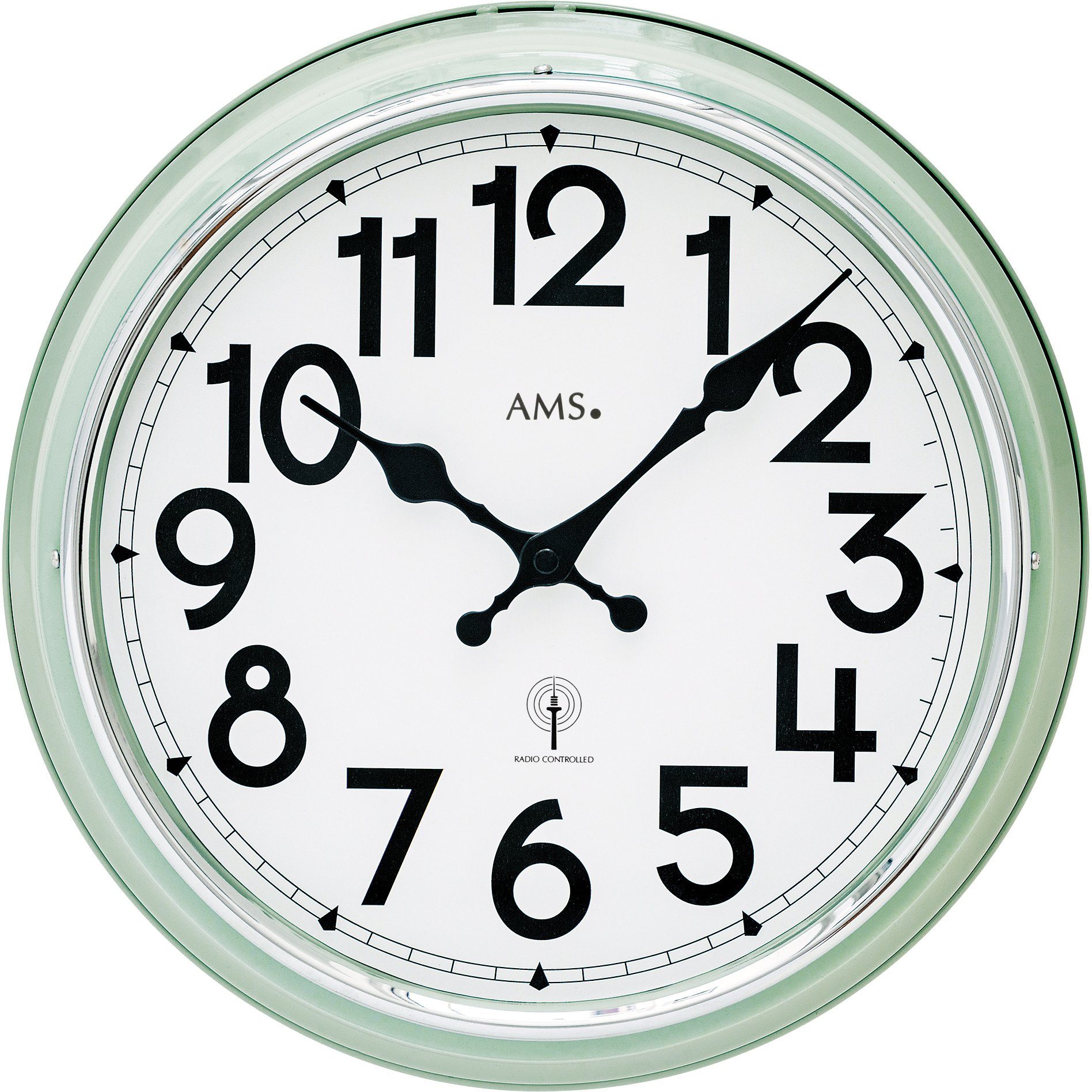 AMS Funkwanduhr F5510 (Quarzuhr,Wohnzimmer,Esszimmer,Küche,Arbeitszimmer,Bü günstig online kaufen