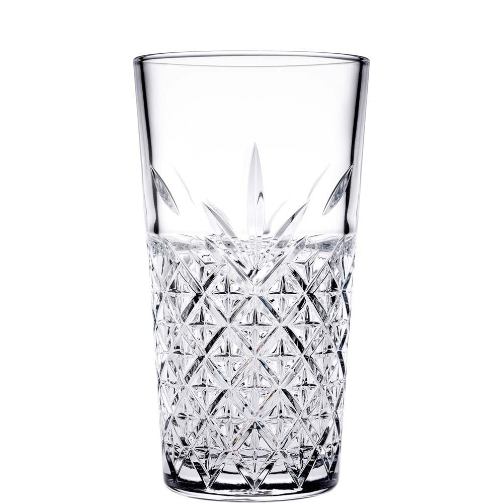 Pasabahce Longdrinkglas Timeless, Glas gehärtet, Longdrink stapelbar 450ml Glas gehärtet Transparent 6 Stück