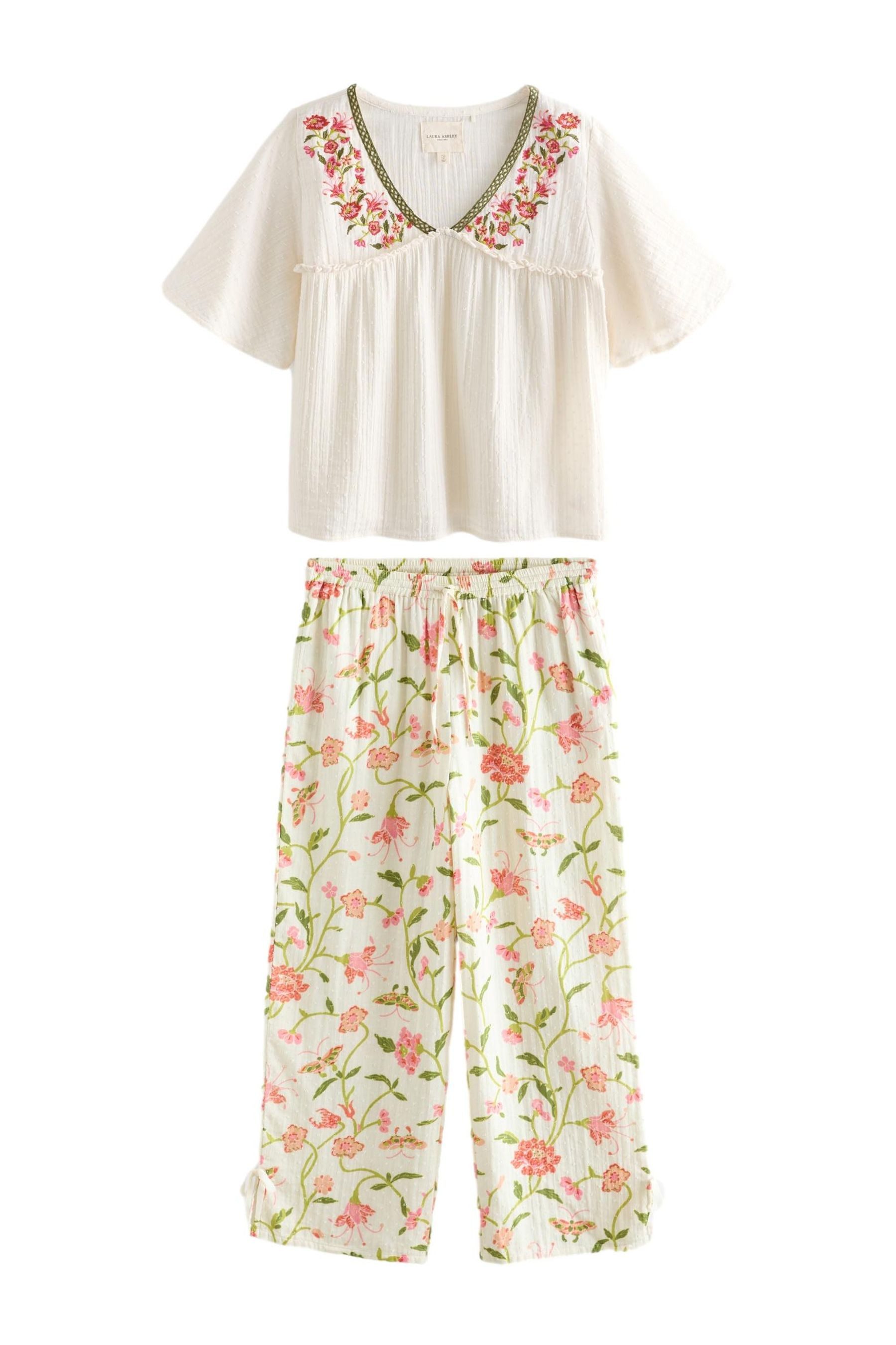 LAURA ASHLEY Pyjama Laura Ashley Schlafanzug aus Dobby-Baumwollgewebe (2 tl günstig online kaufen