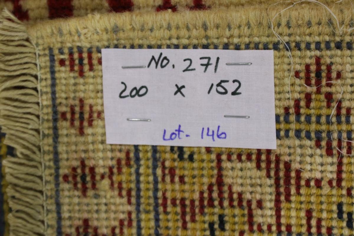 Orientteppich, mm 153x199 Handgeknüpfter Nain 6 Orientteppich rechteckig, Höhe: Trading, Afghan Akhche