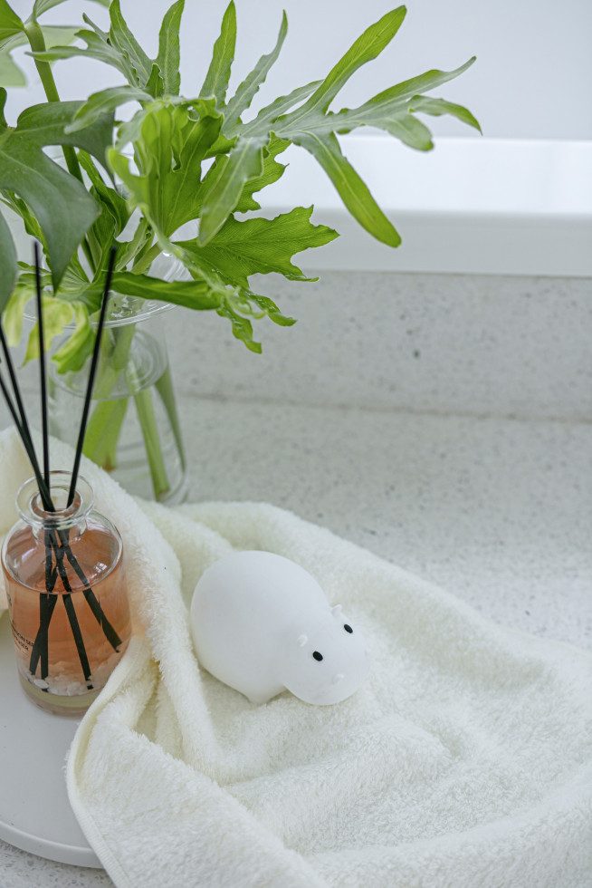 MegaLight Nachtlicht Megalight LED-Badelicht Swimmy Hippo 0,1W RGBW, Inkl. Leuchtmittel, Nicht dimmbar nicht Smart Home-fähig ohne Bewegungsmelder