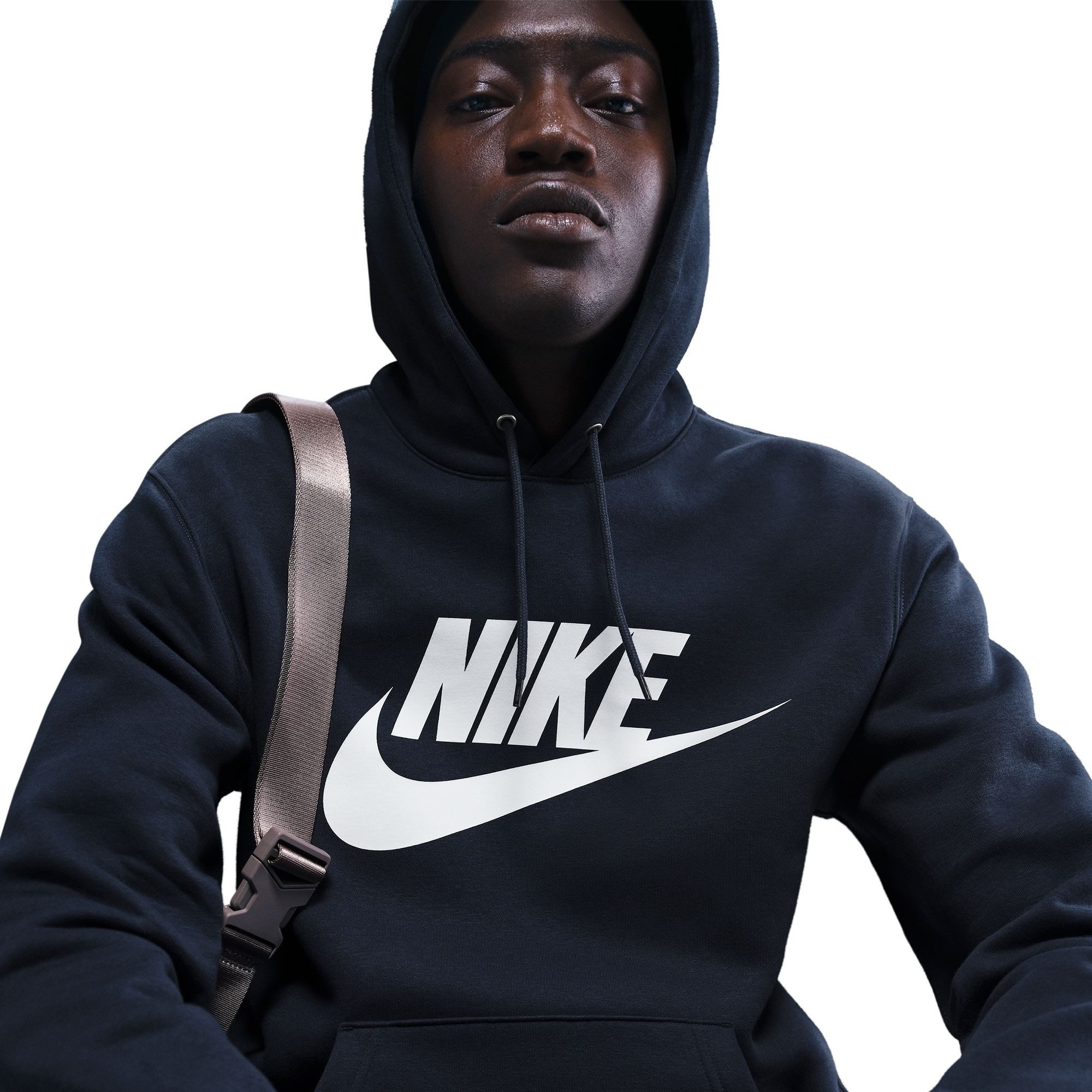 Nike Sportswear Kapuzensweatshirt M NK CLUB BB PO GFX HOODIE mit Rundhalsausschnitt, Langarm-Design, aus Baumwolle und Polyester
