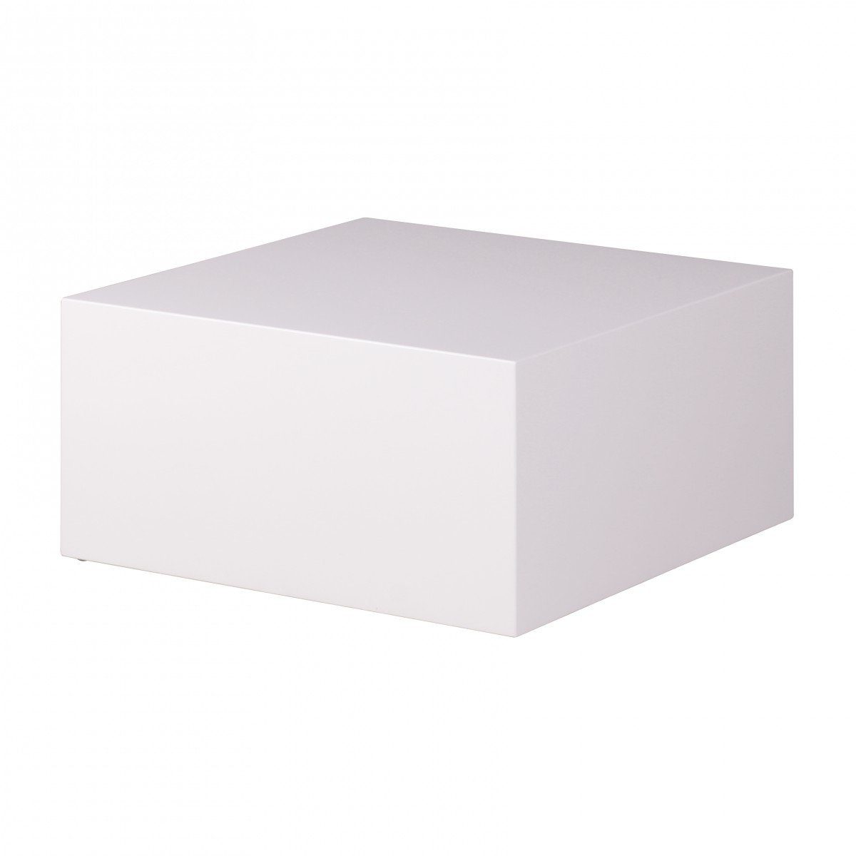 Couchtisch Couchtisch MONOBLOC 60 x 60 x 30 cm Hochglanz MDF Weiß lackiert