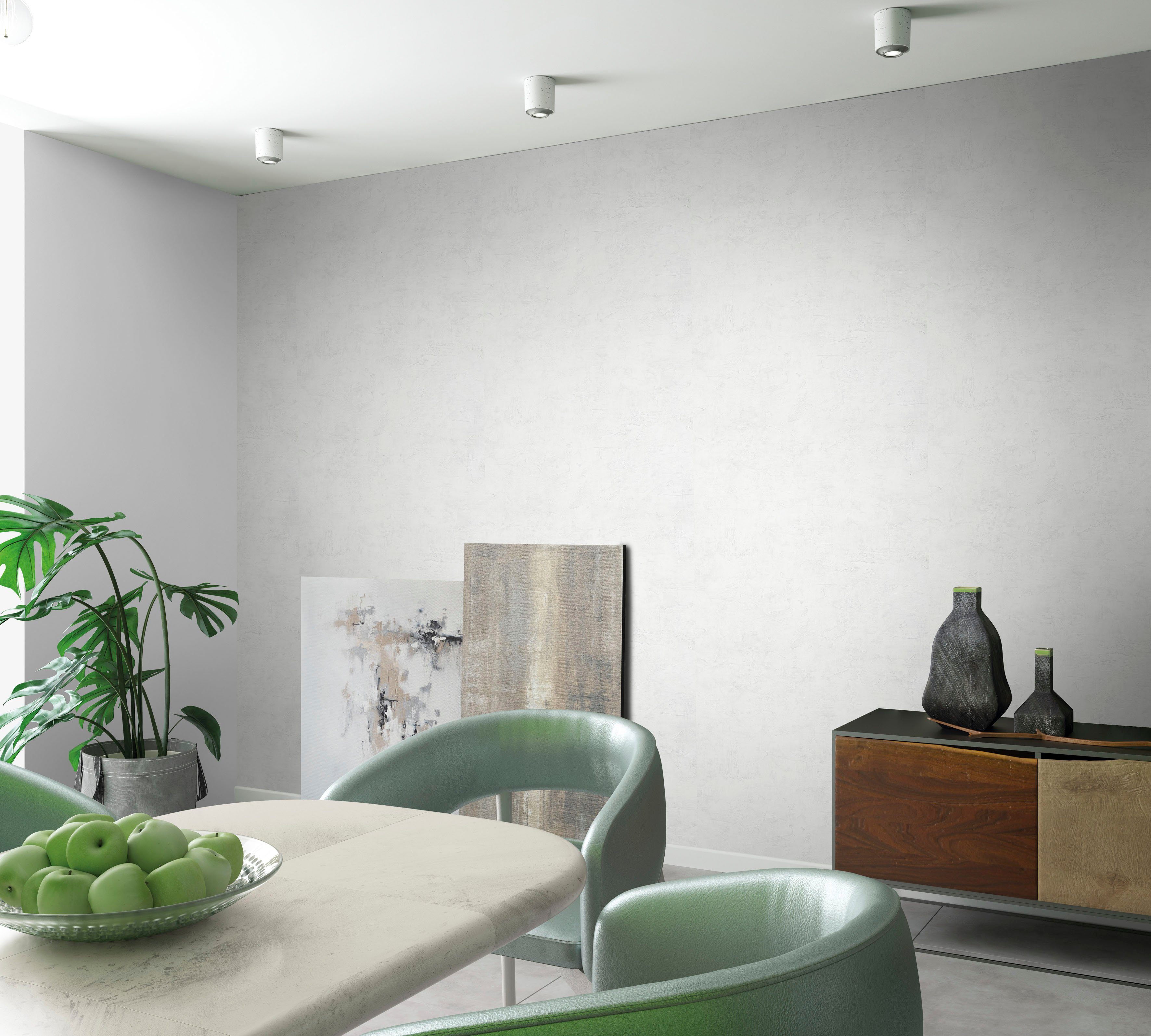 Marburg Vliestapete Leather, texturiert, uni, moderne Tapete für Wohnzimmer Schlafzimmer Küche