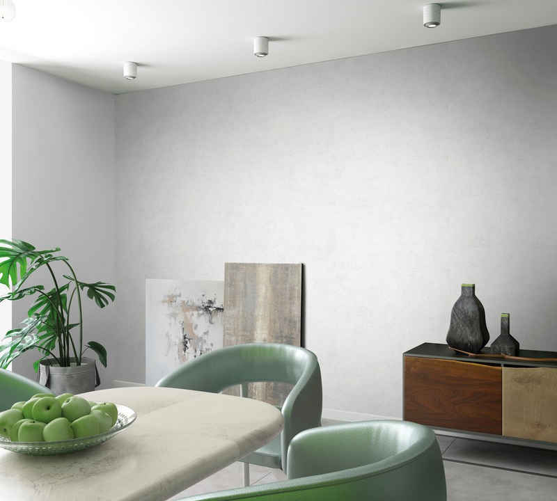 Marburg Vliestapete Leather, texturiert, uni, moderne Vliestapete für Wohnzimmer Schlafzimmer Küche