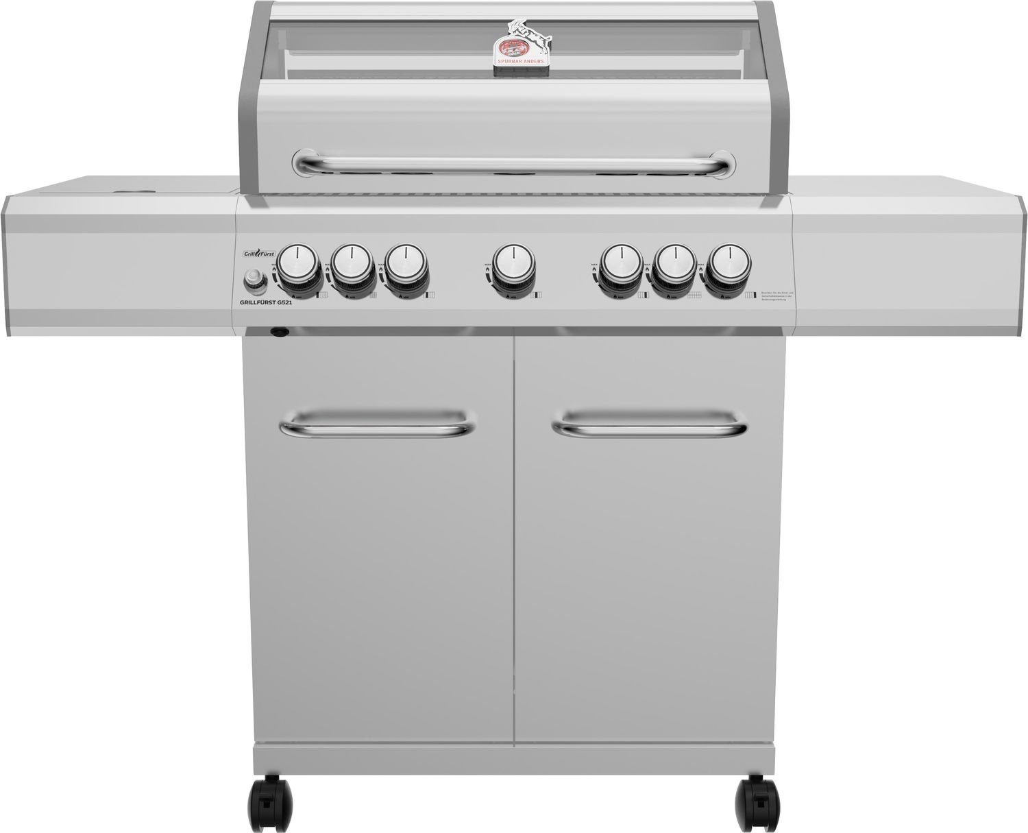 Grillfürst Gasgrill Grillfürst G521E 5-Brenner Edelstahl-Gasgrill - 1. FC Köln Edition