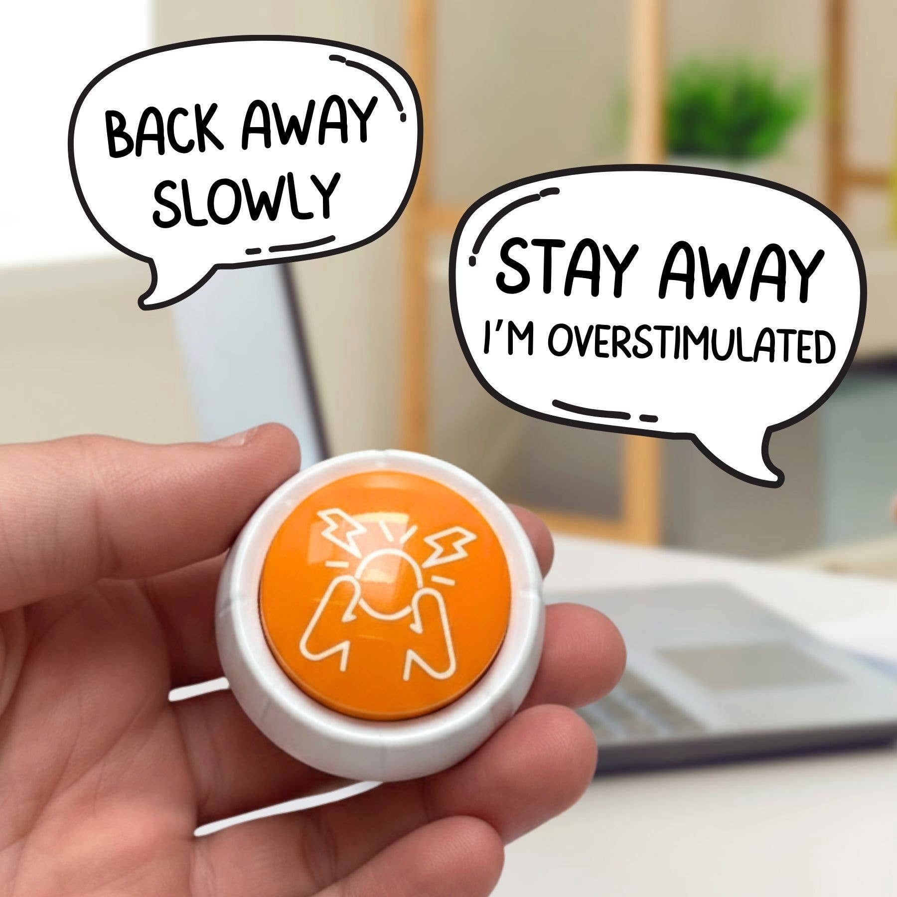suebidou Spiel Anti Stress Fidget 'Überlebensknopf für Frauen/Mamas'