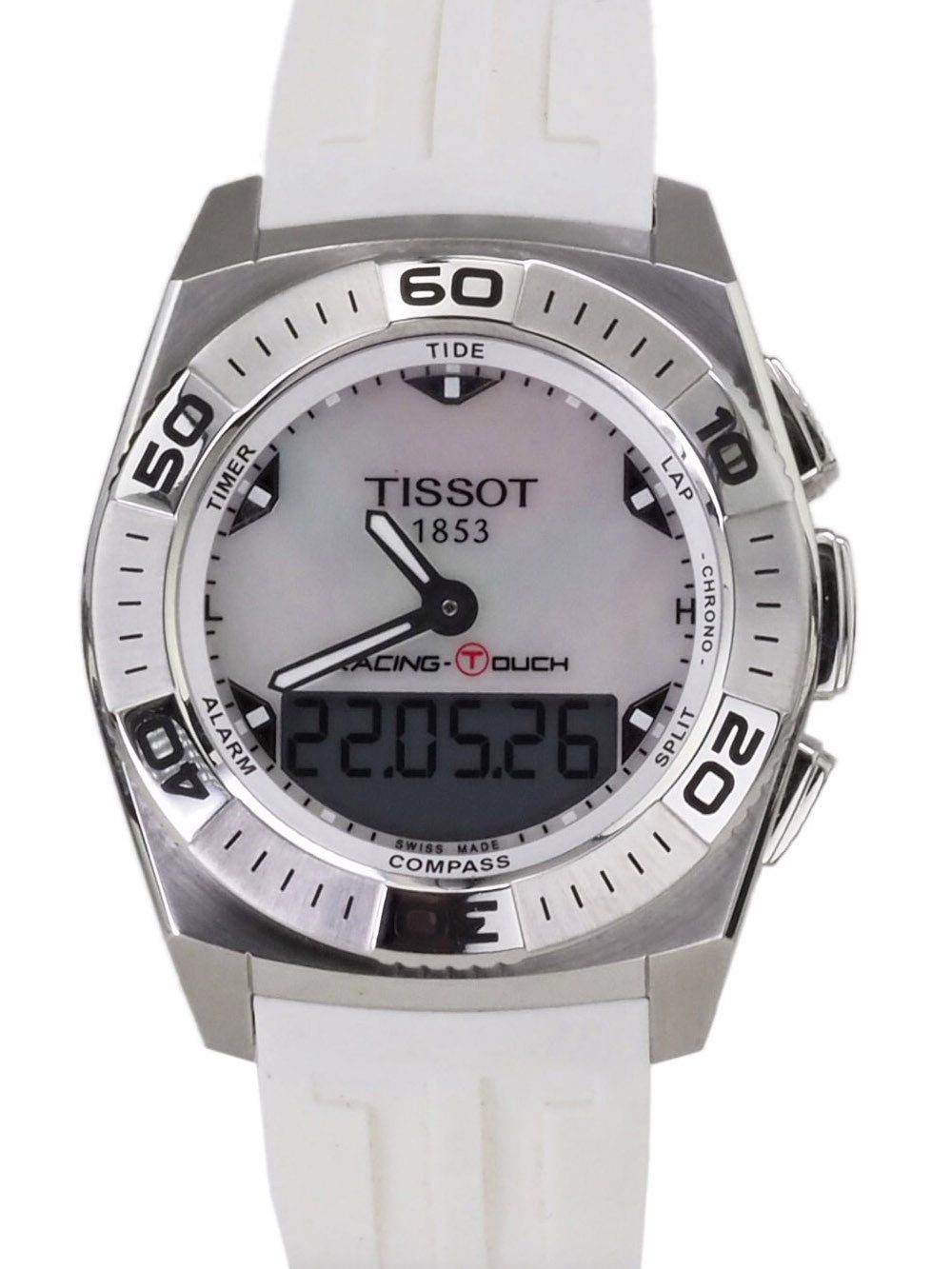 Tissot Multifunktionsuhr schweizer Herren Uhr 43 mm Ø Racing-Touch T0025201711100