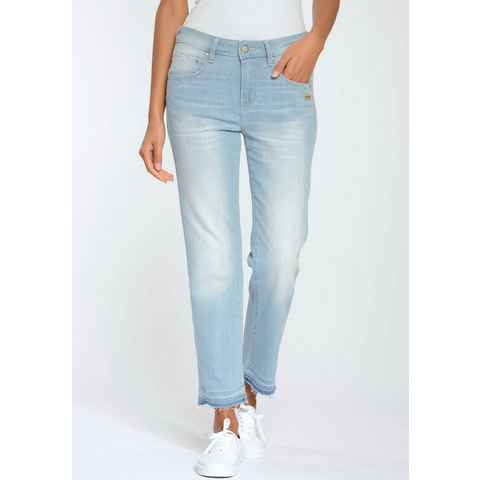 GANG Straight-Jeans 94RUBINIA CROPPED perfekter Sitz durch Elasthan-A