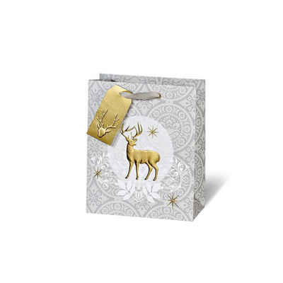 BSB Grußkarten Weihnachten Geschenktüte - Geschenktasche - A5-Format - Goldener
