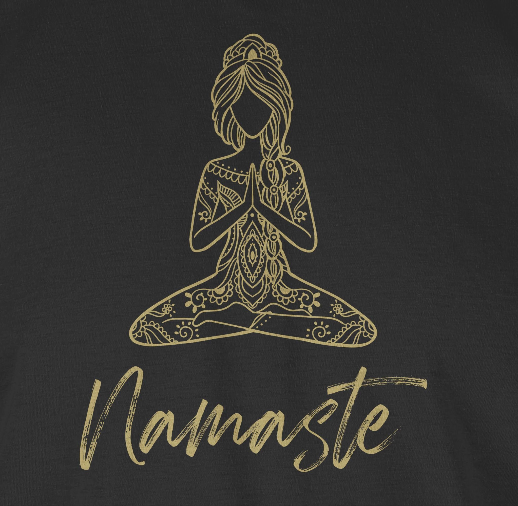 Shirtracer Rundhalsshirt Namaste Motiv Yoga Geschenk I Meditation I Mandala günstig online kaufen