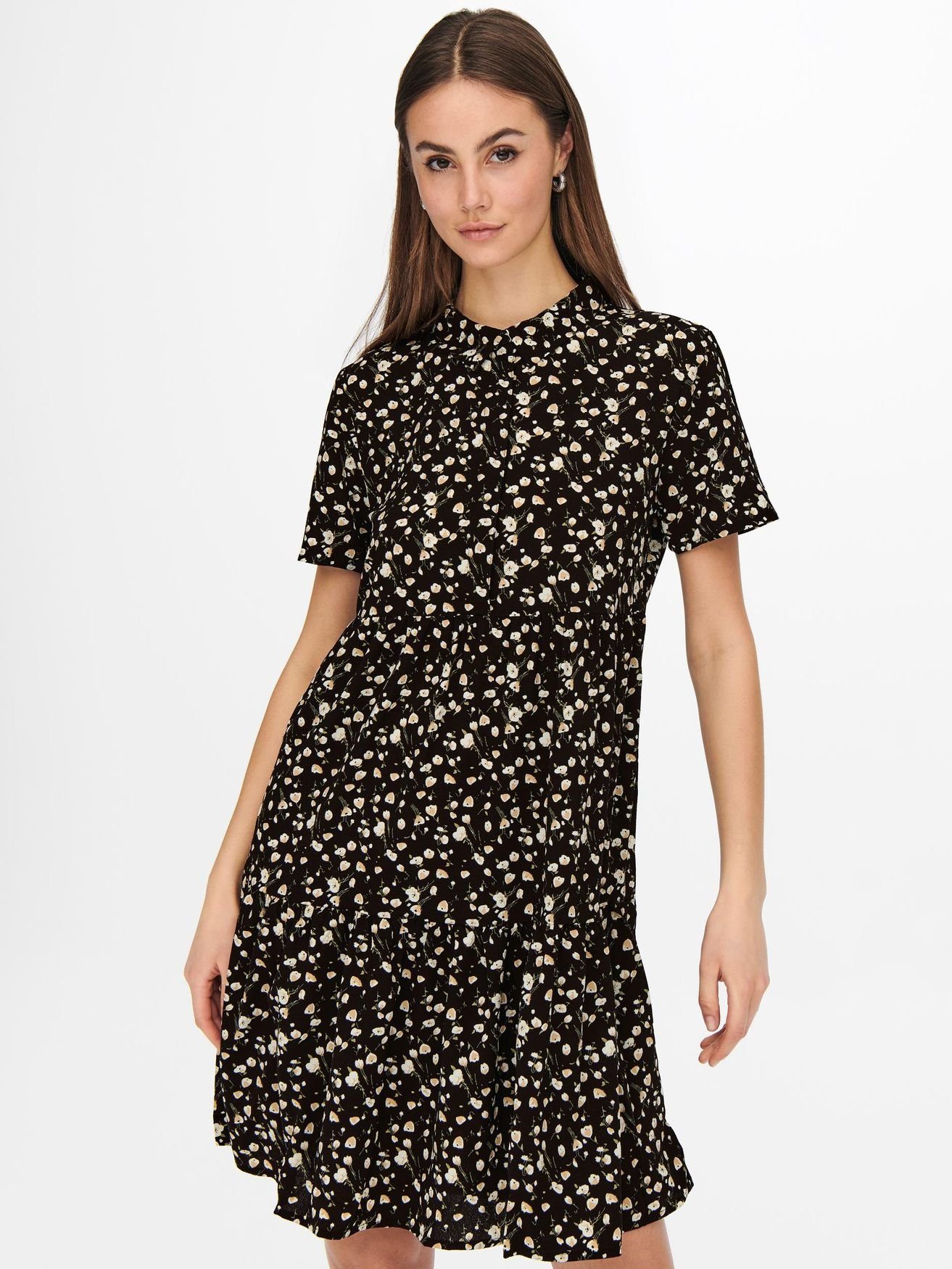 JACQUELINE de YONG Shirtkleid (knielang) JDYPIPER S/S SHIRT DRESS WVN NOOS
