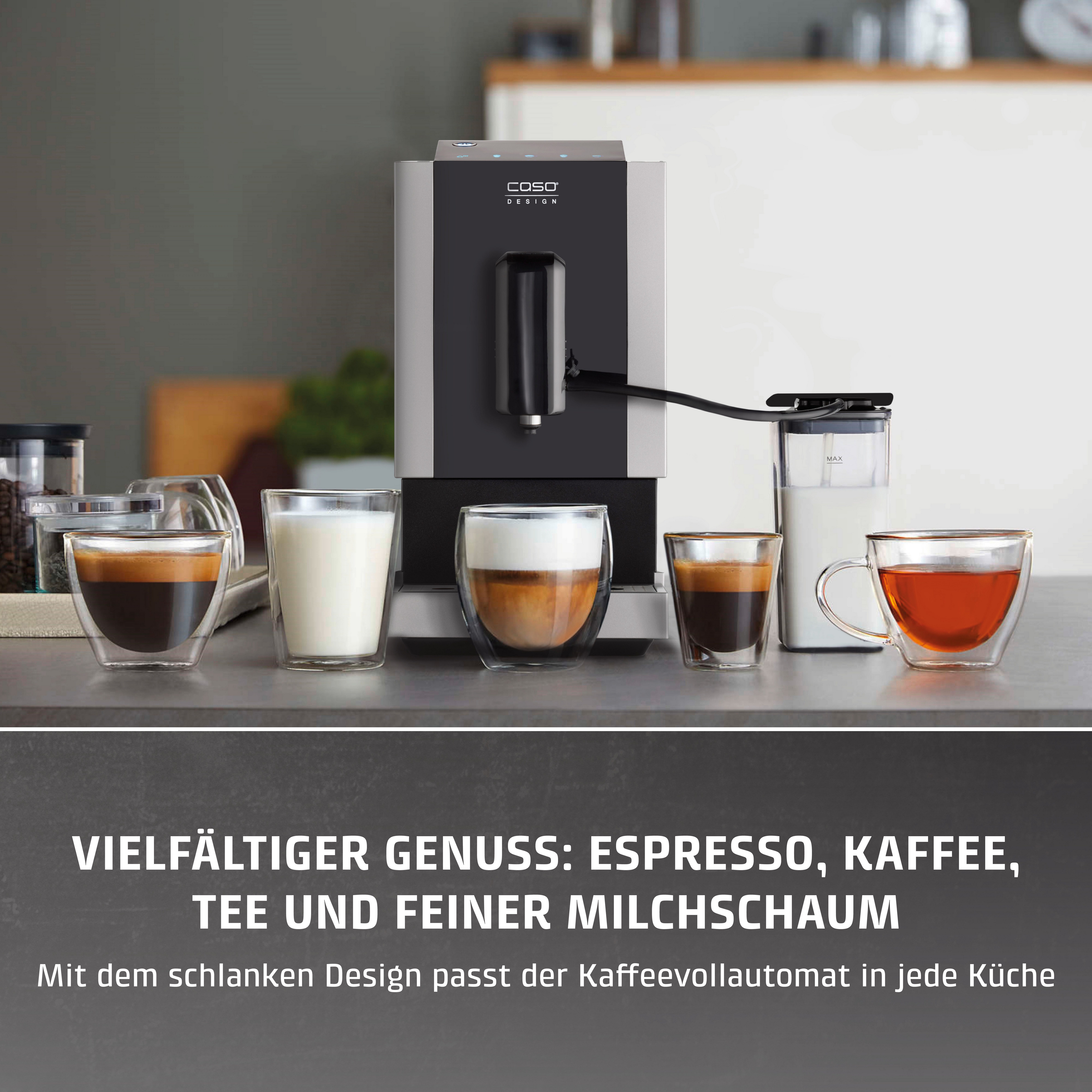Caso Kaffeevollautomat Café Crema Touch, Herausnehmbare Brüheinheit, einfache Bedienung