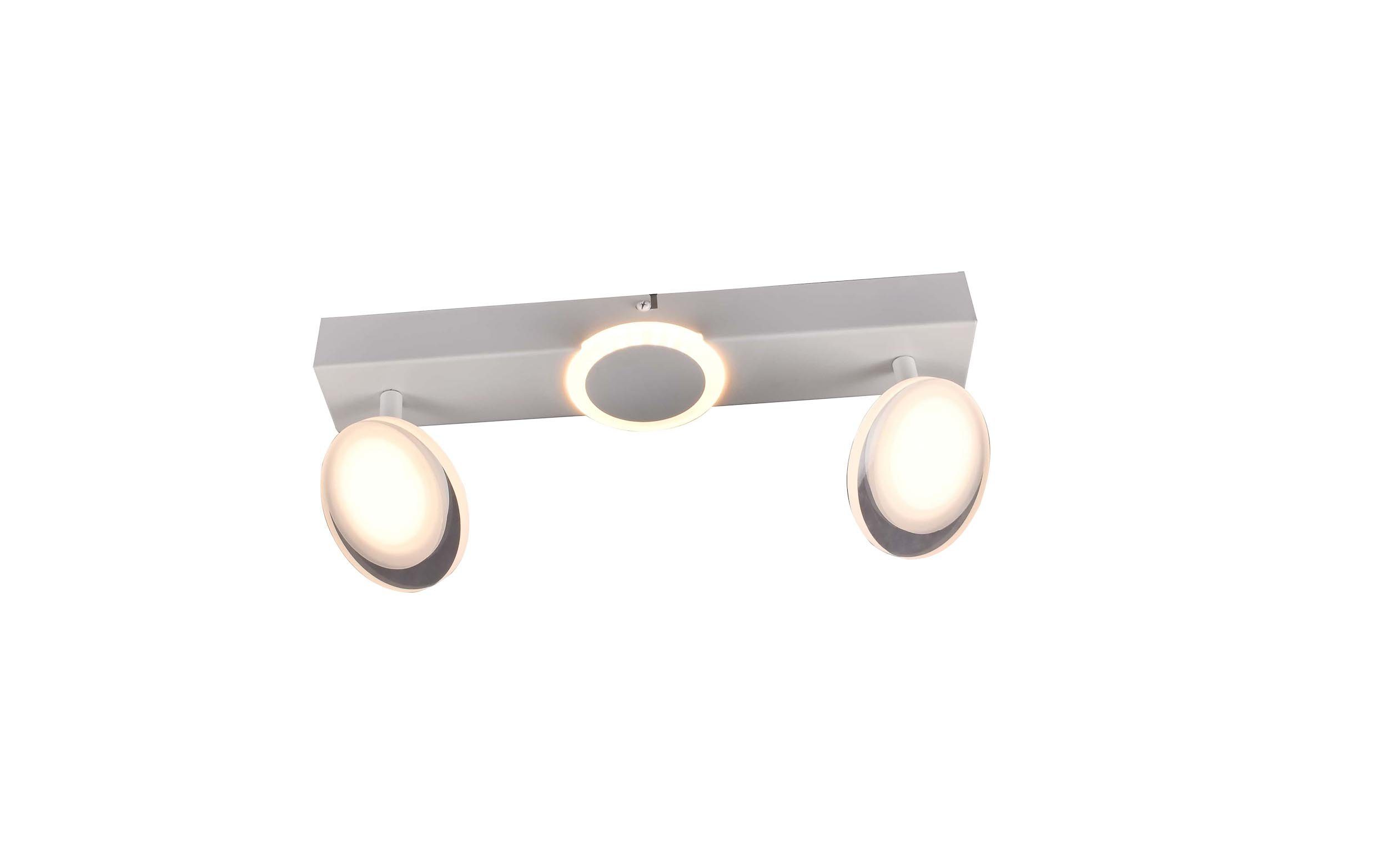 Brilliant Deckenstrahler Meriza, LED wechselbar, Warmweiß, LED Spotbalken 2flg weiß