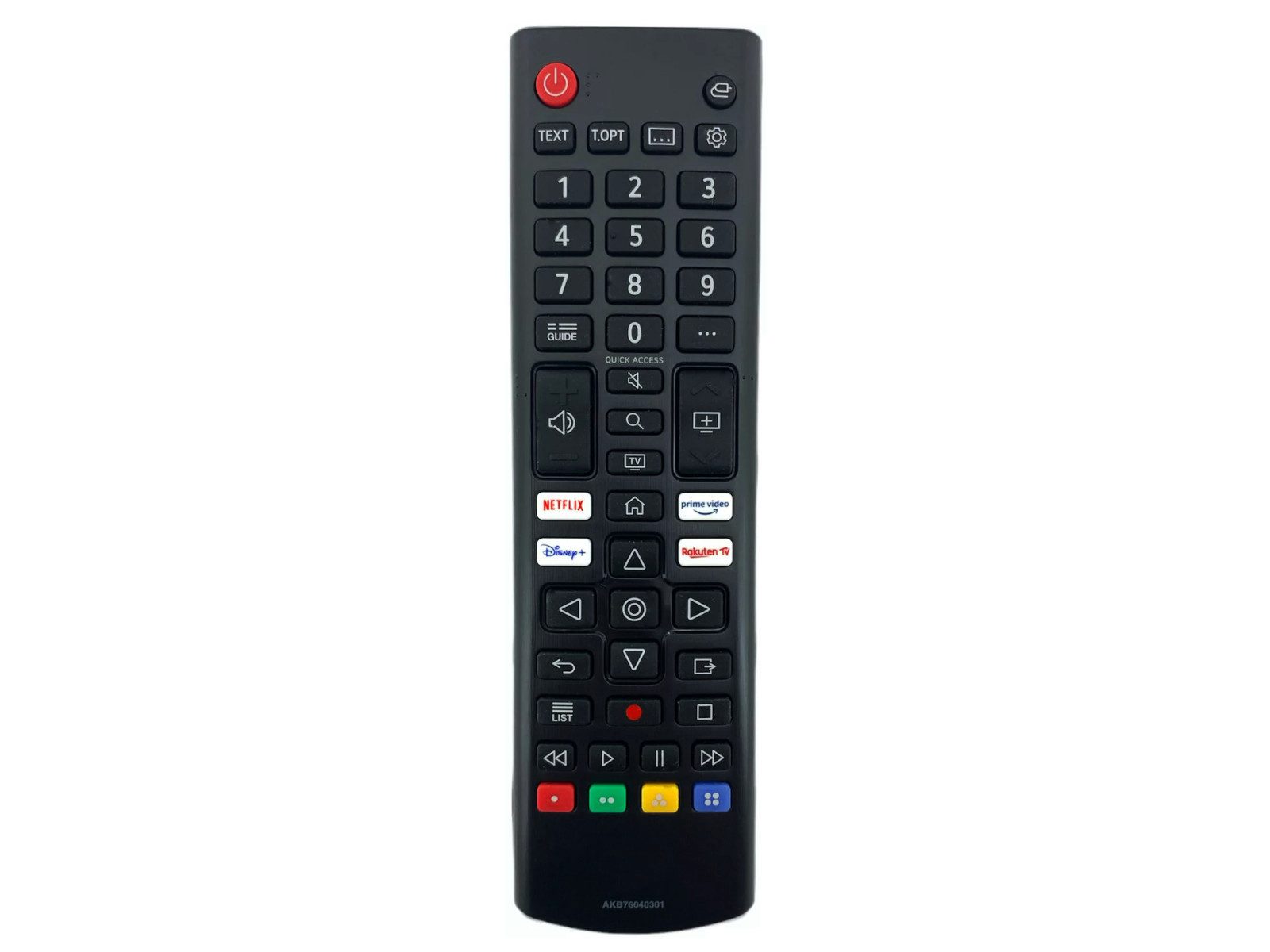 azurano Ersatz für LG AKB76040301 Universal-Smart-TV-Fernbedienung (Streaming-Tasten)