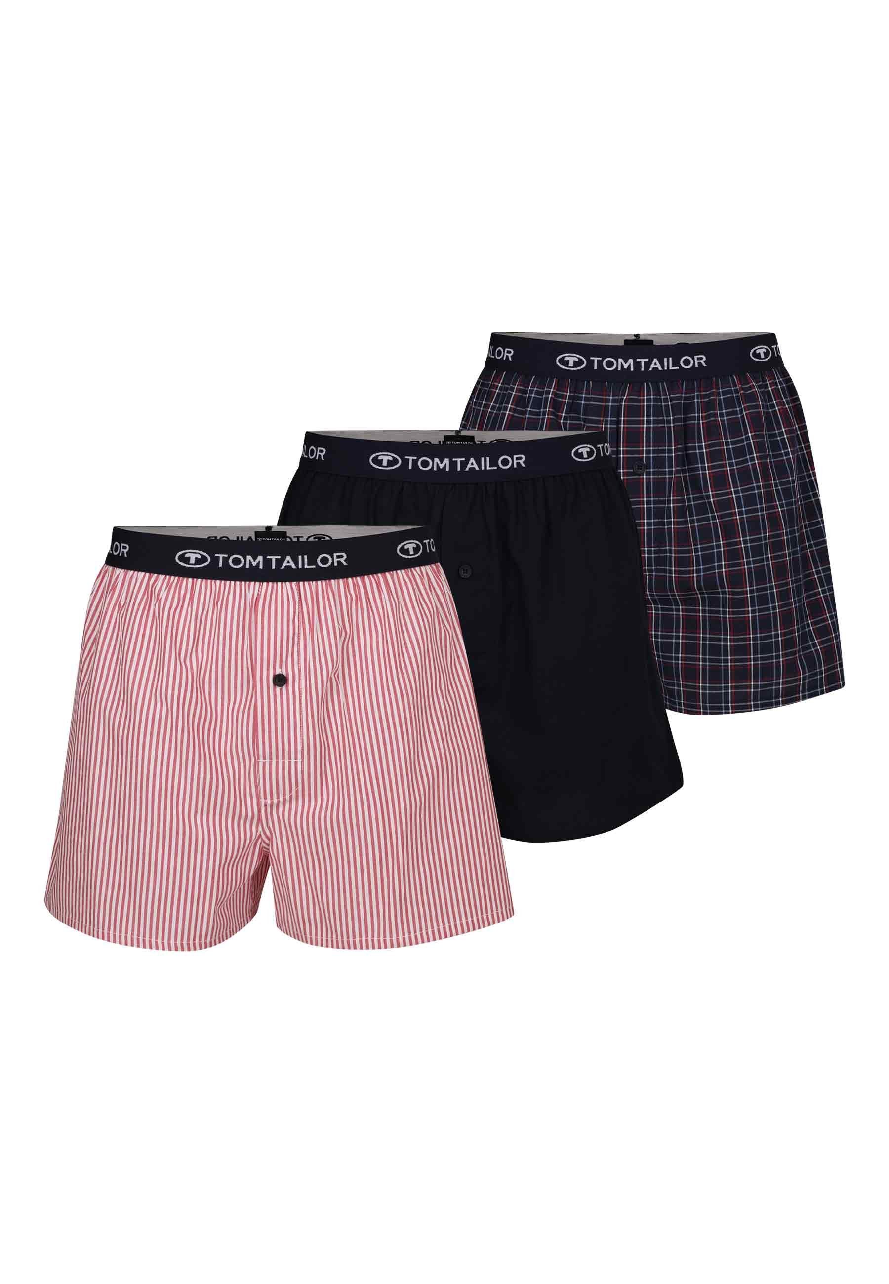 Tom Tailor Boxer In Piletta Da Uomo – Confezione Da 4 Pezzi – Colore Nero – Morbidi E Sportivi – Taglie Dalla S Alla 2XL