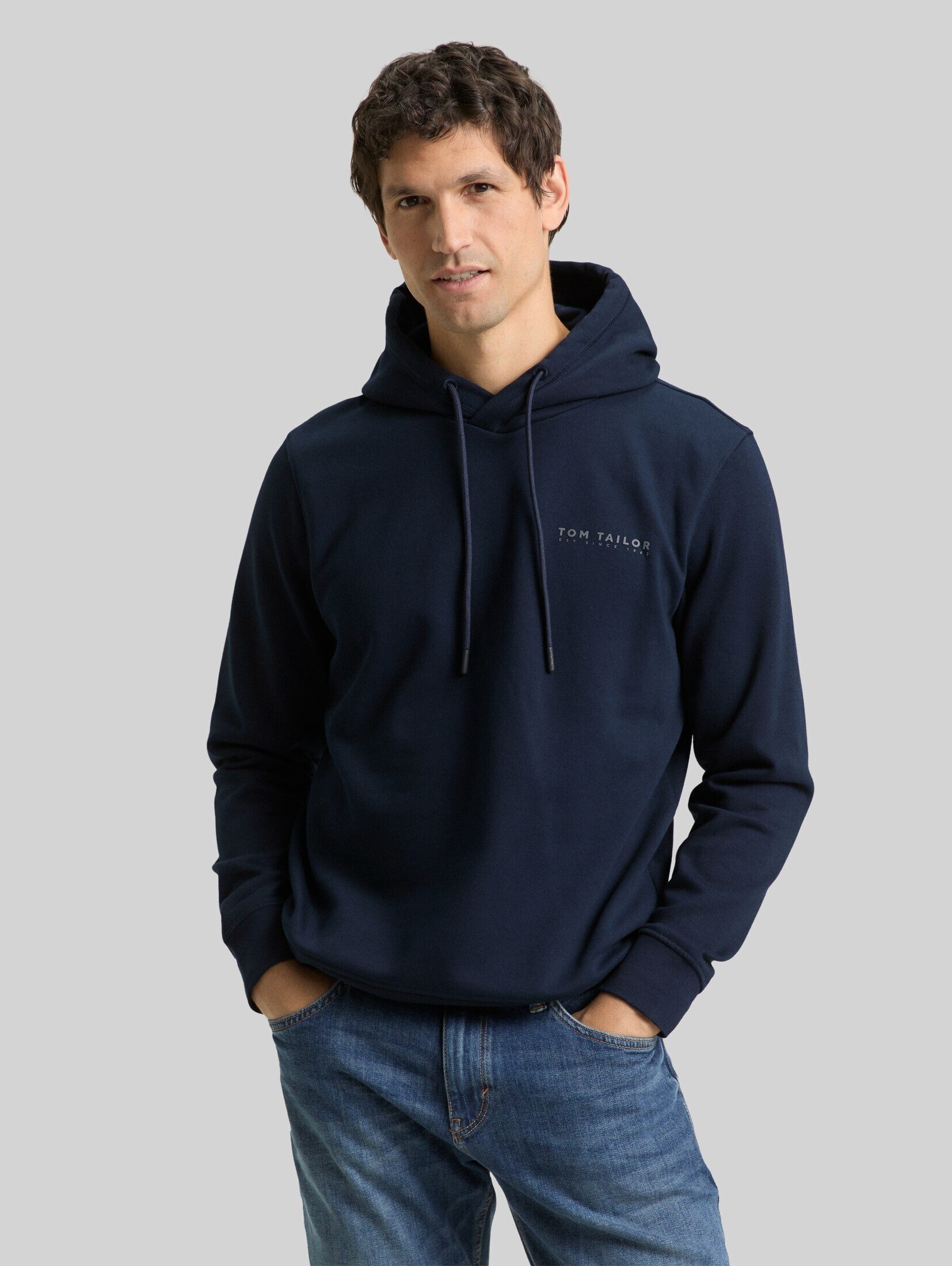 TOM TAILOR Sweatshirt Strick & Sweatshirts Hoodie Sweatshirt mit Logo-Print