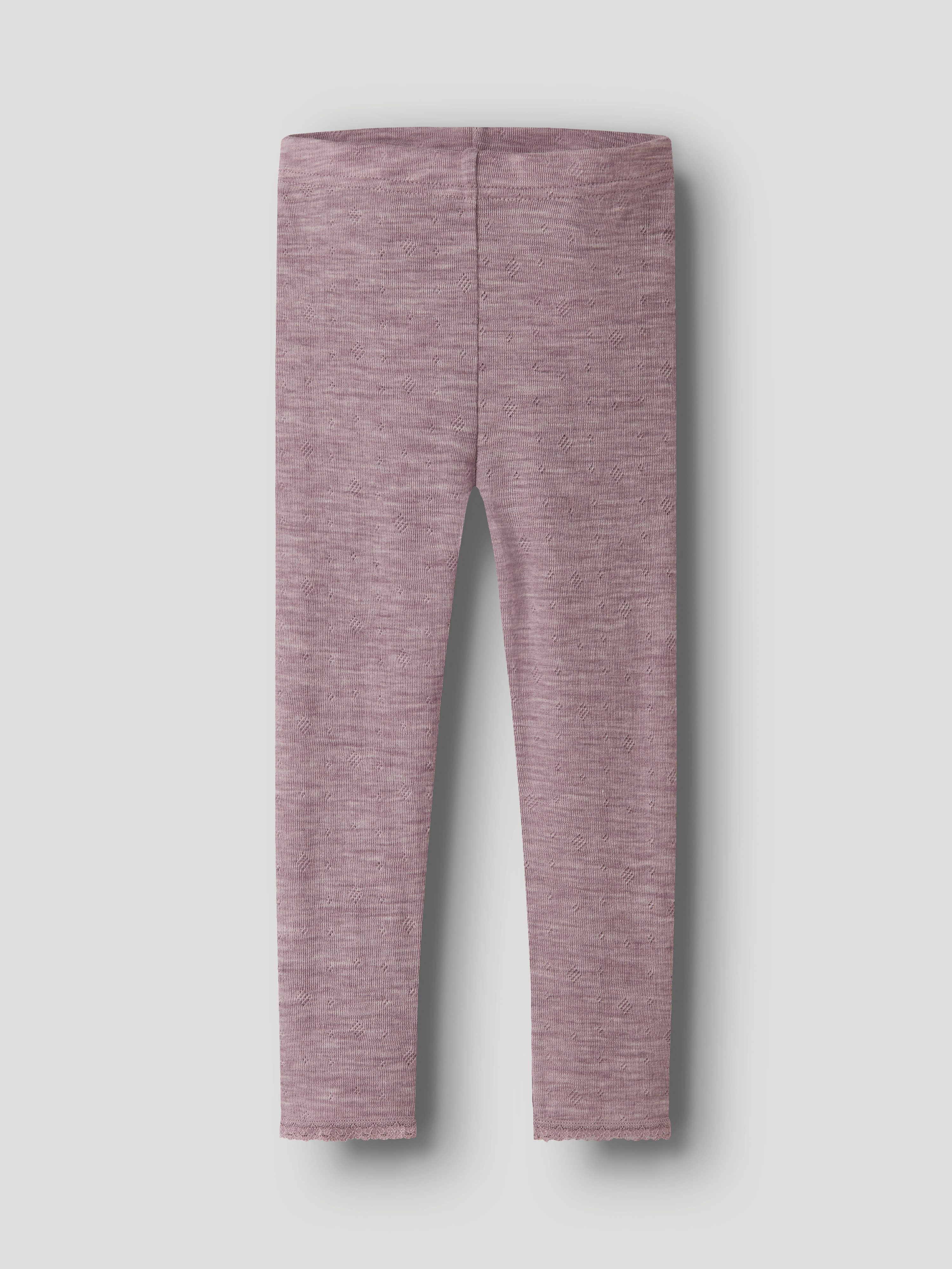 Name It Leggings NMFWANG WOOL NEDDLE LEGGING SOLID NOOS aus reiner Merinowolle