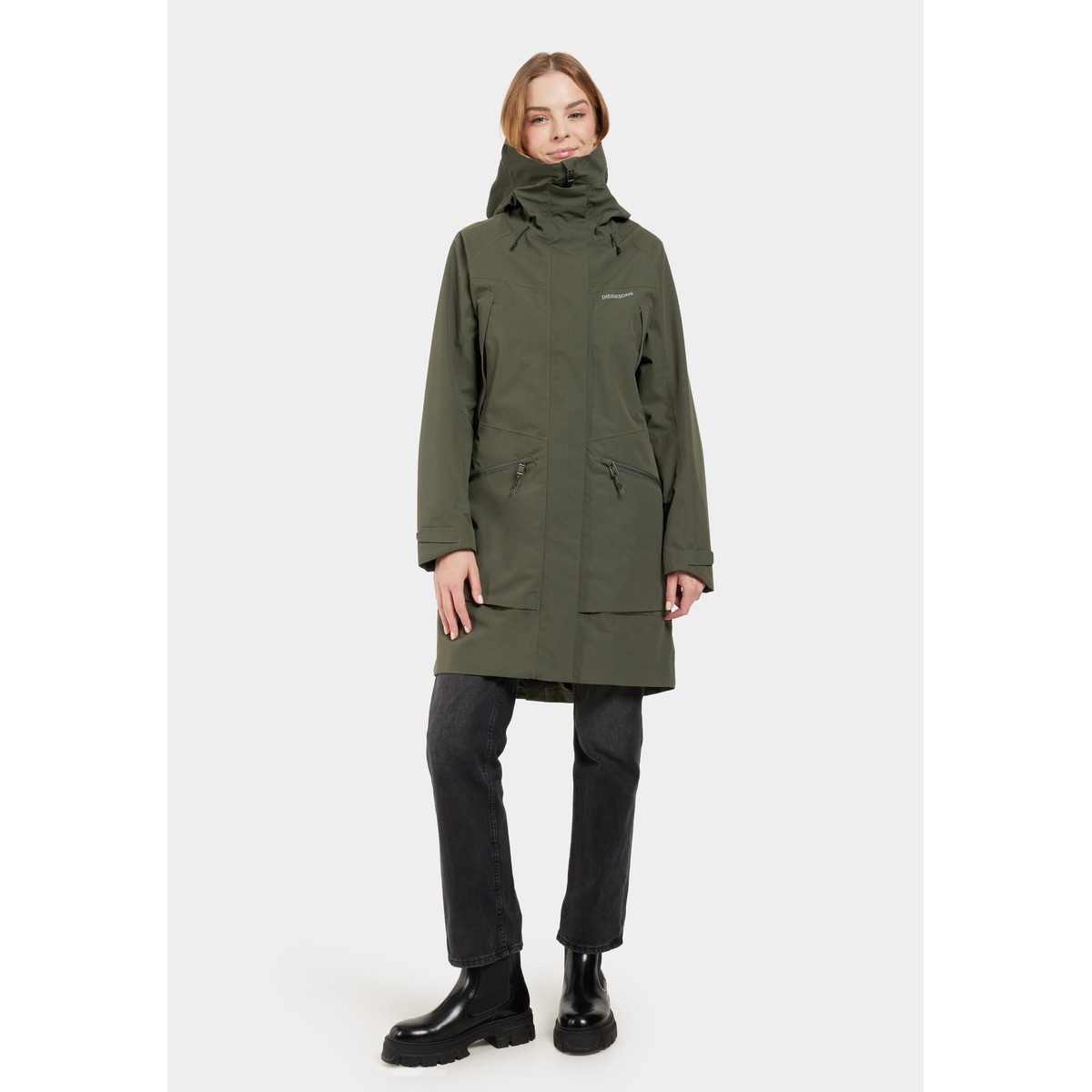Didriksons Parka Ilma Damen Winterjacke, Wintermantel, Regenmantel, Kapuzenjacke, Funktionsjacke