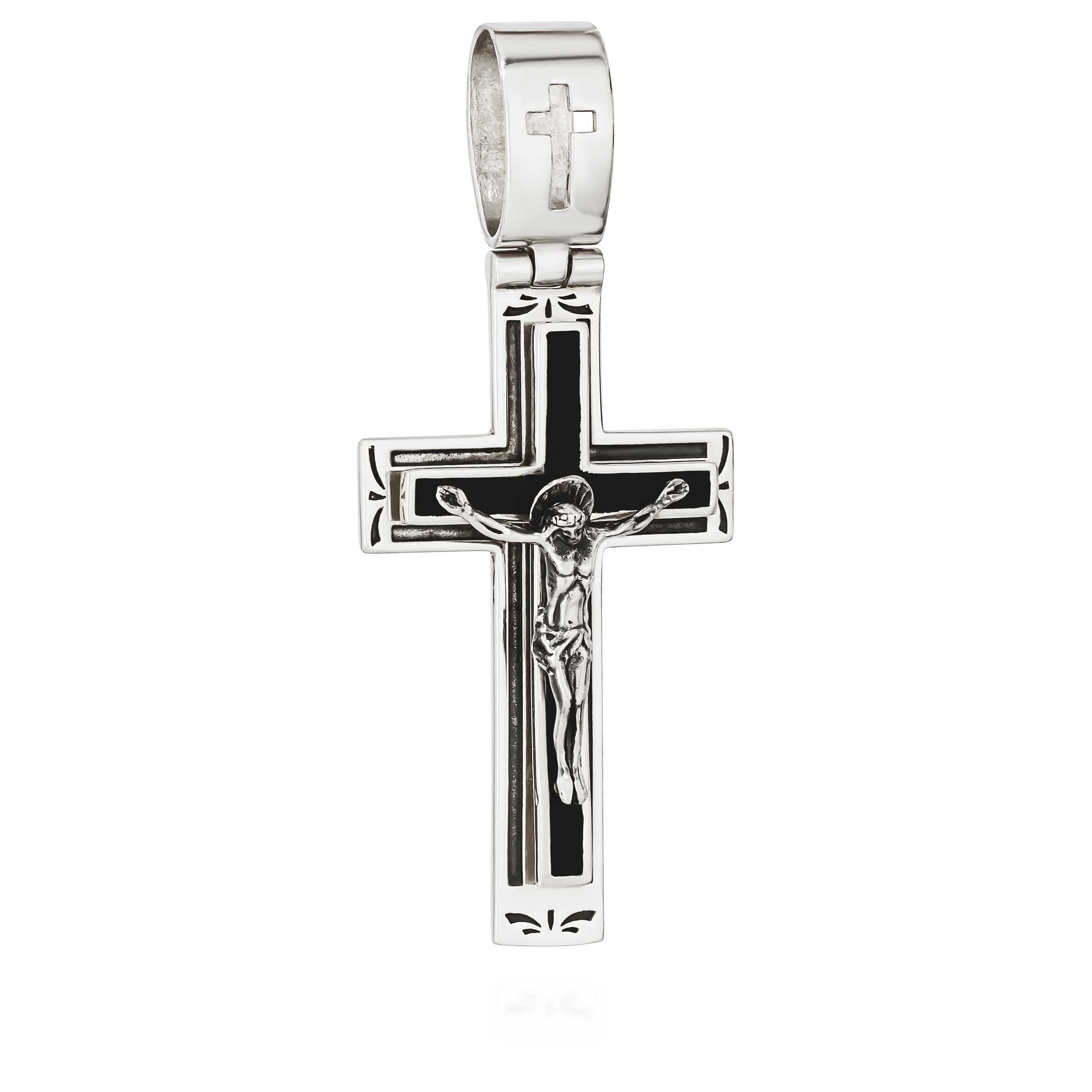 Kettenanhänger 925 Silber Kreuzanhänger 44 mm x 25,7mm Kruzifix Jesus Christus Ketten