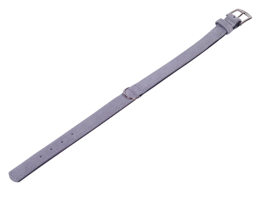 Nobby Hunde-Halsband Halsband "VELOURS", grau, XS
