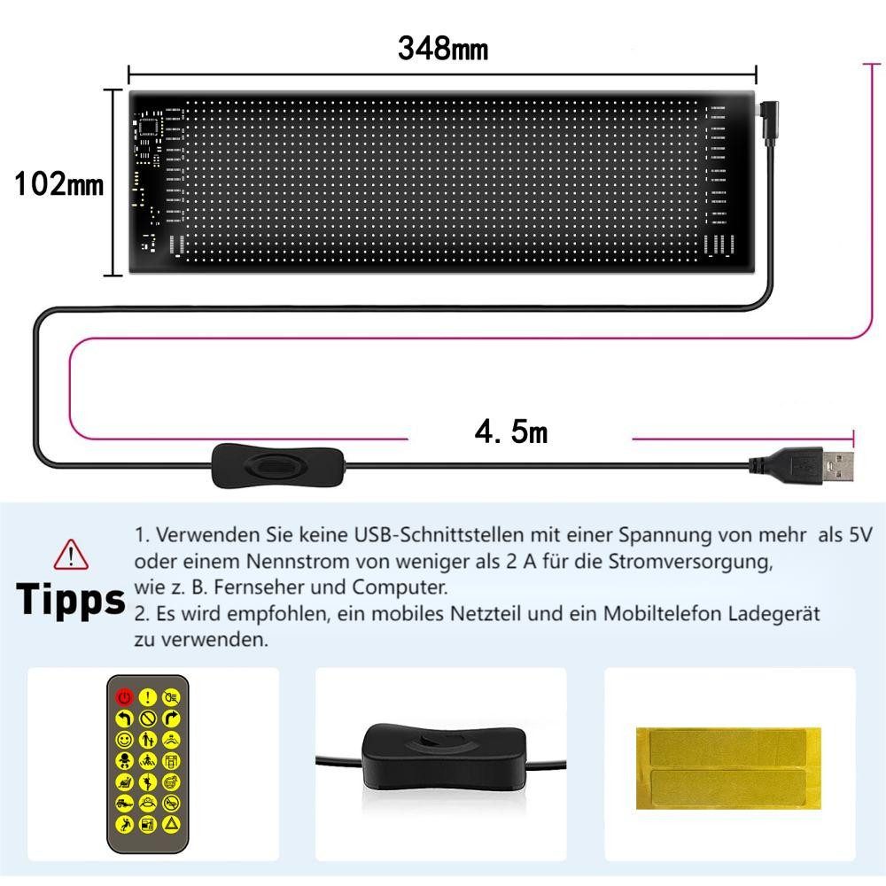 PRIISF Frontscheibenabdeckung Devil's Eye LED-Bildschirm Auto günstig online kaufen