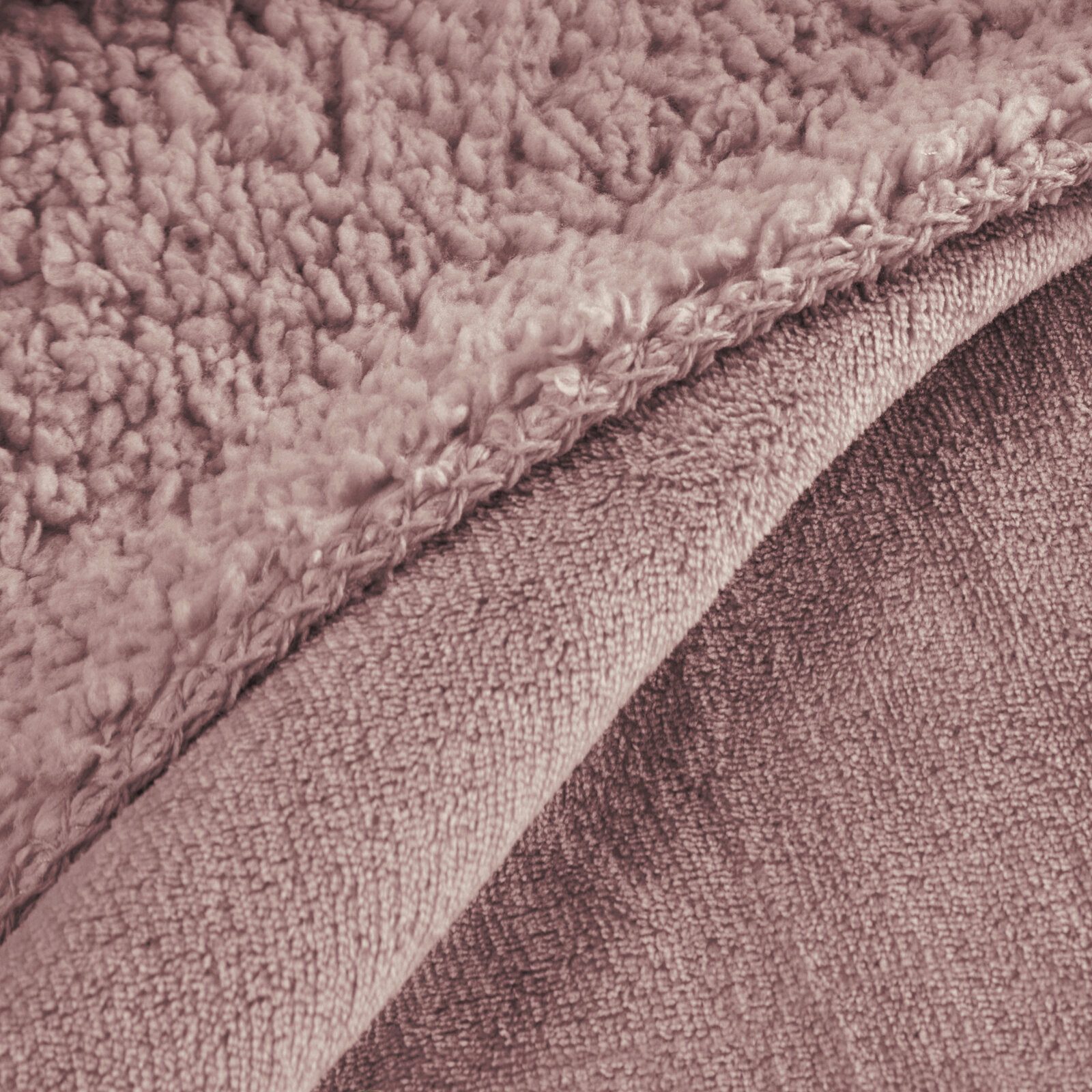 Wohndecke TEDY warme Decke für Herbst & Winter, Eurofirany, Teddy-Fleece, kuschelige Sofadecke, Sesselschoner, Extra weich