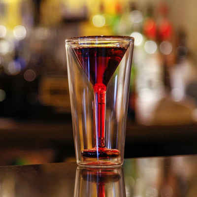 Thumbs Up Cocktailglas Glastini, Glas, Einzigartiges Design
