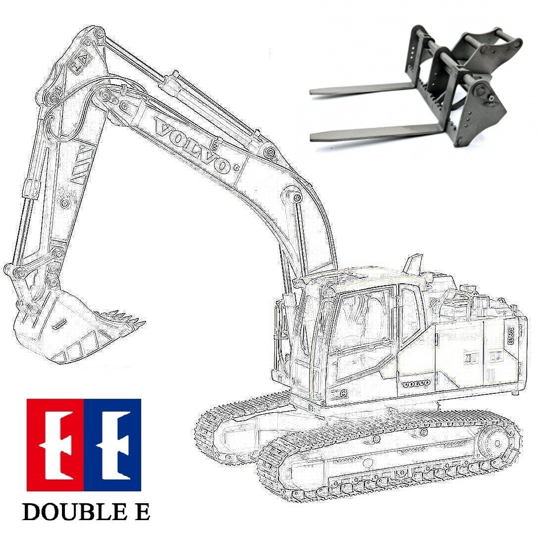 fm-electrics RC-Bagger FM Double E EC160E Volvo 1:14 RC Bagger Elektrisch Vollmetall RTR