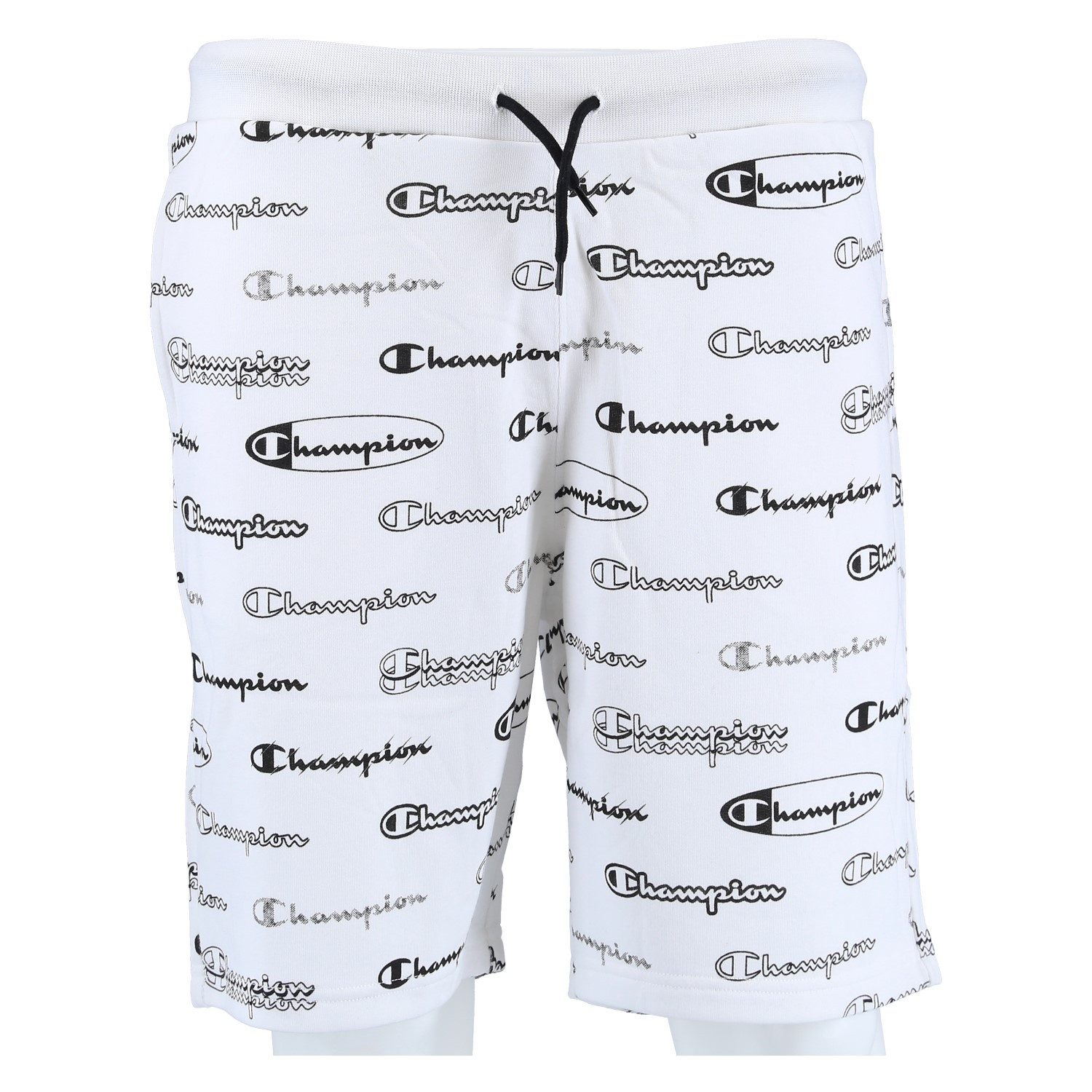Bermudas Freizeithose (Baumwolle) Allover Script-Print kurz weiss Jungen
