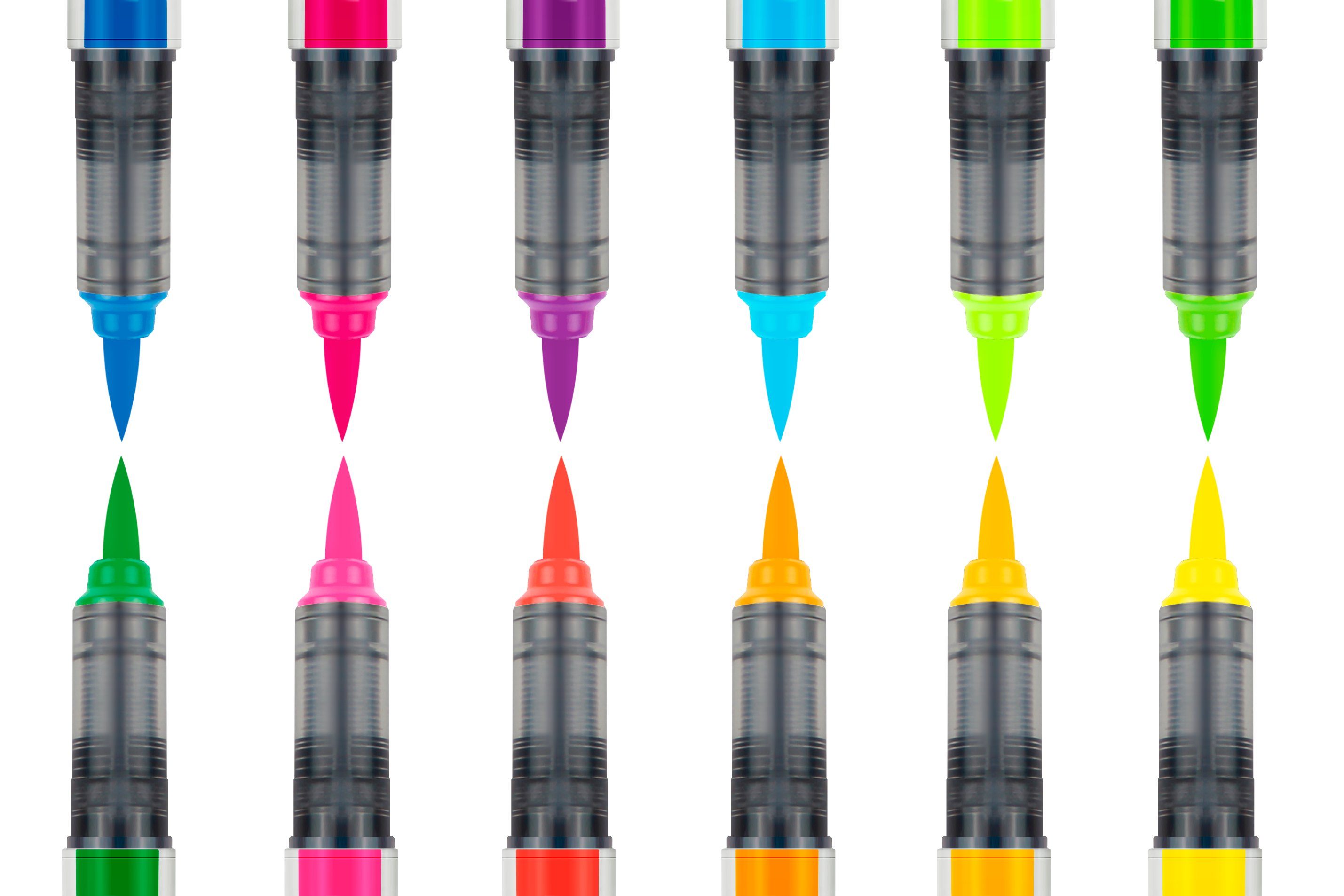 karin Pinselstift Brushmarker PRO Set, 12 Farben