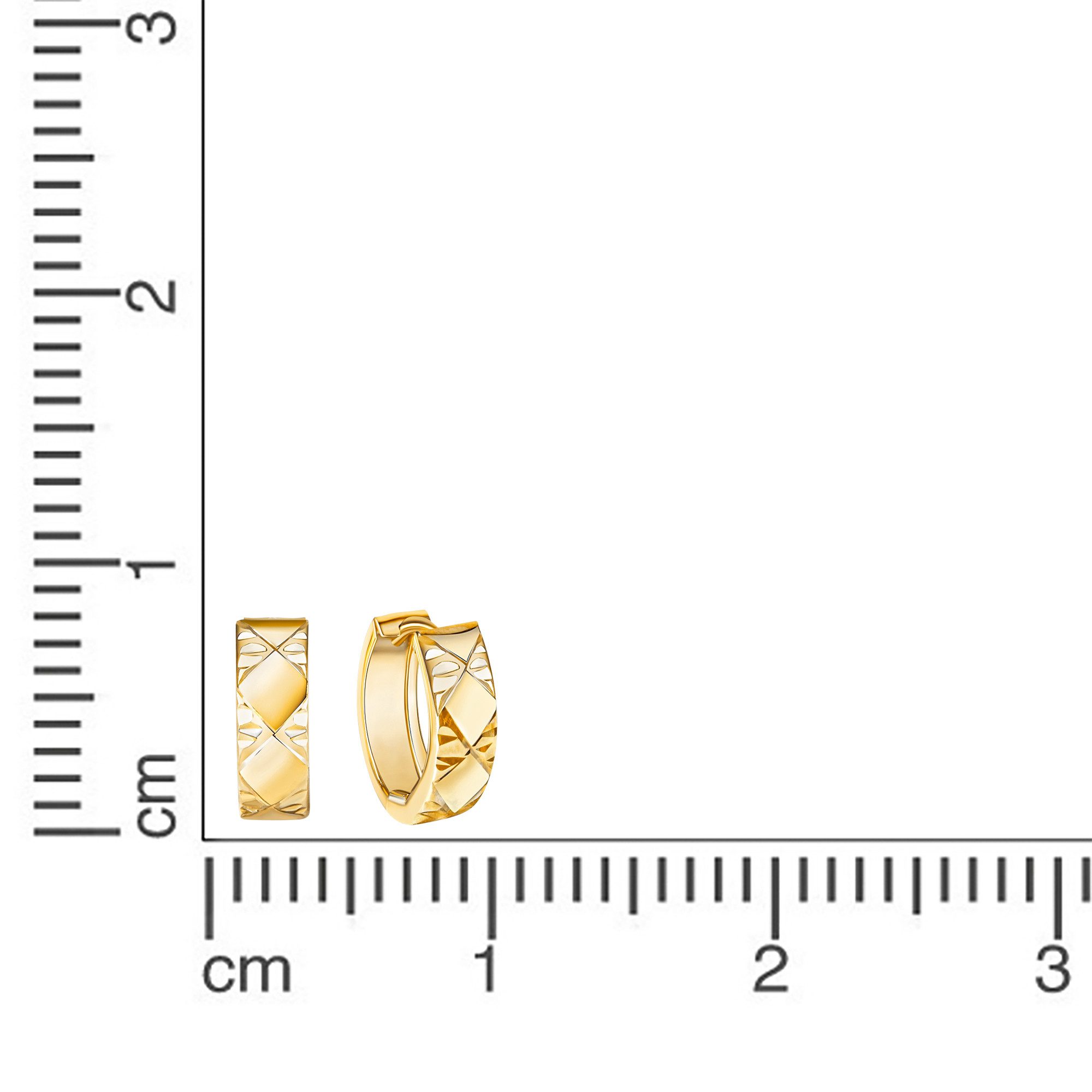 Fascination by Ellen K. Paar Creolen 585/- Gelbgold bicolor glanz/diam. günstig online kaufen
