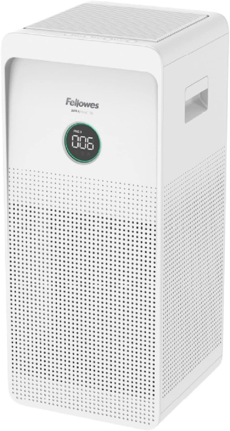 FELLOWES Luftreiniger Luftreiniger AeraMax SE, für 80 m² Räume, H13 HEPA-Filter, AeraSmart Sensor, Aktivkohlefilter
