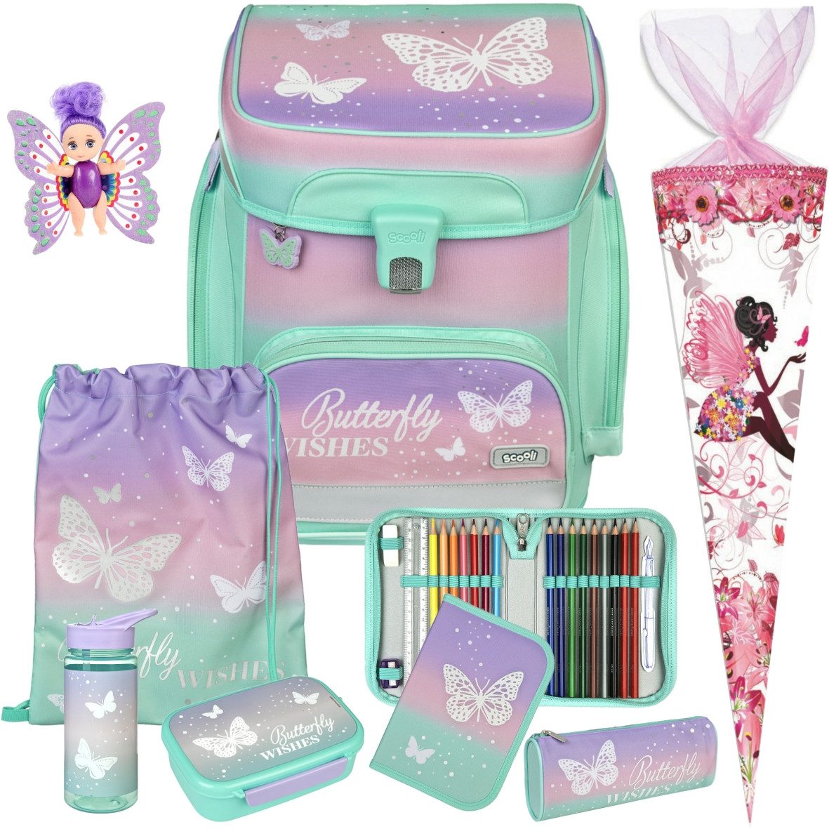 Schulranzen 1.Klasse Mädchen EasyFit in unterschiedlichen Sets