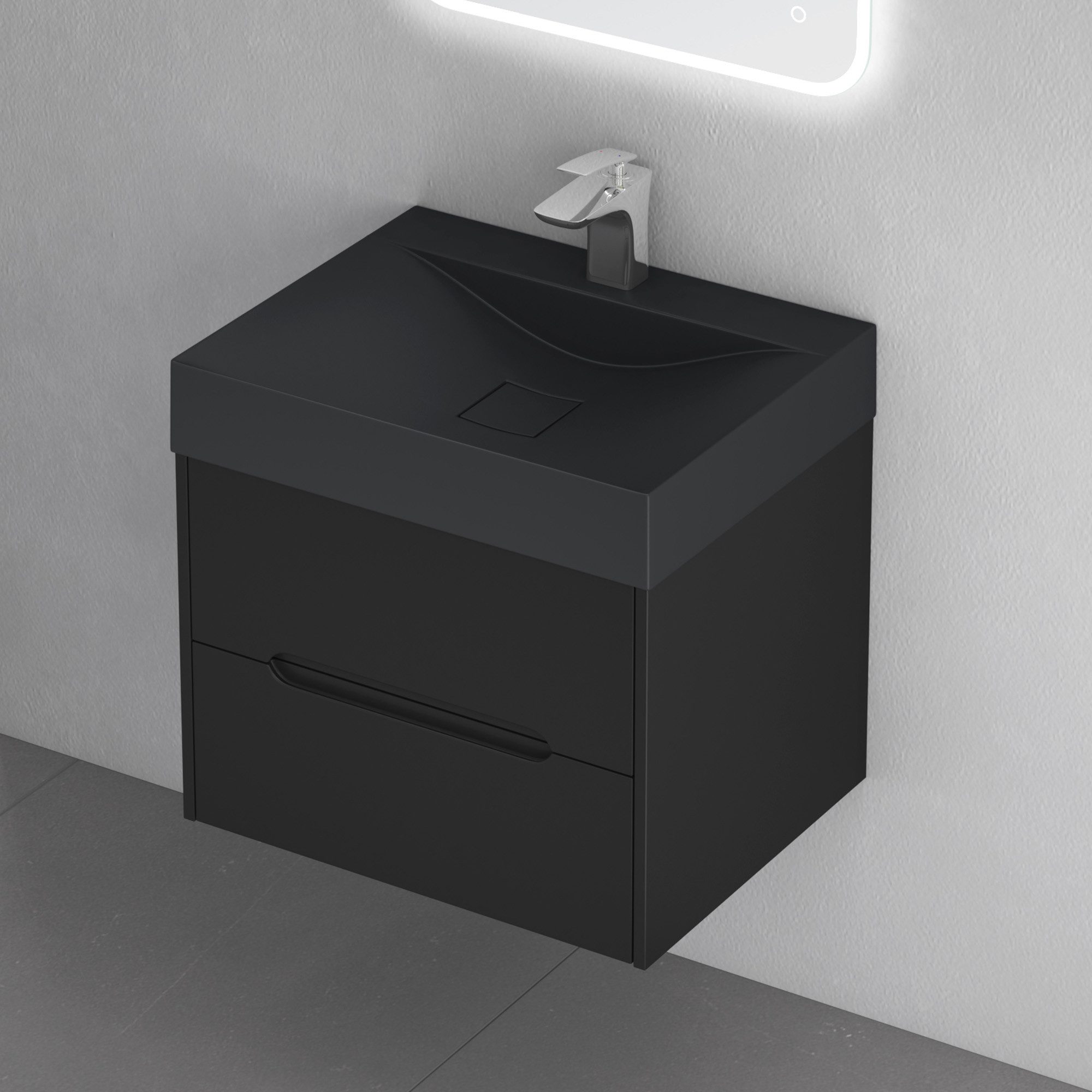 doporro Badmöbel-Set Badschrank Yoga Waschbeckenunterschrank Wandmontage günstig online kaufen