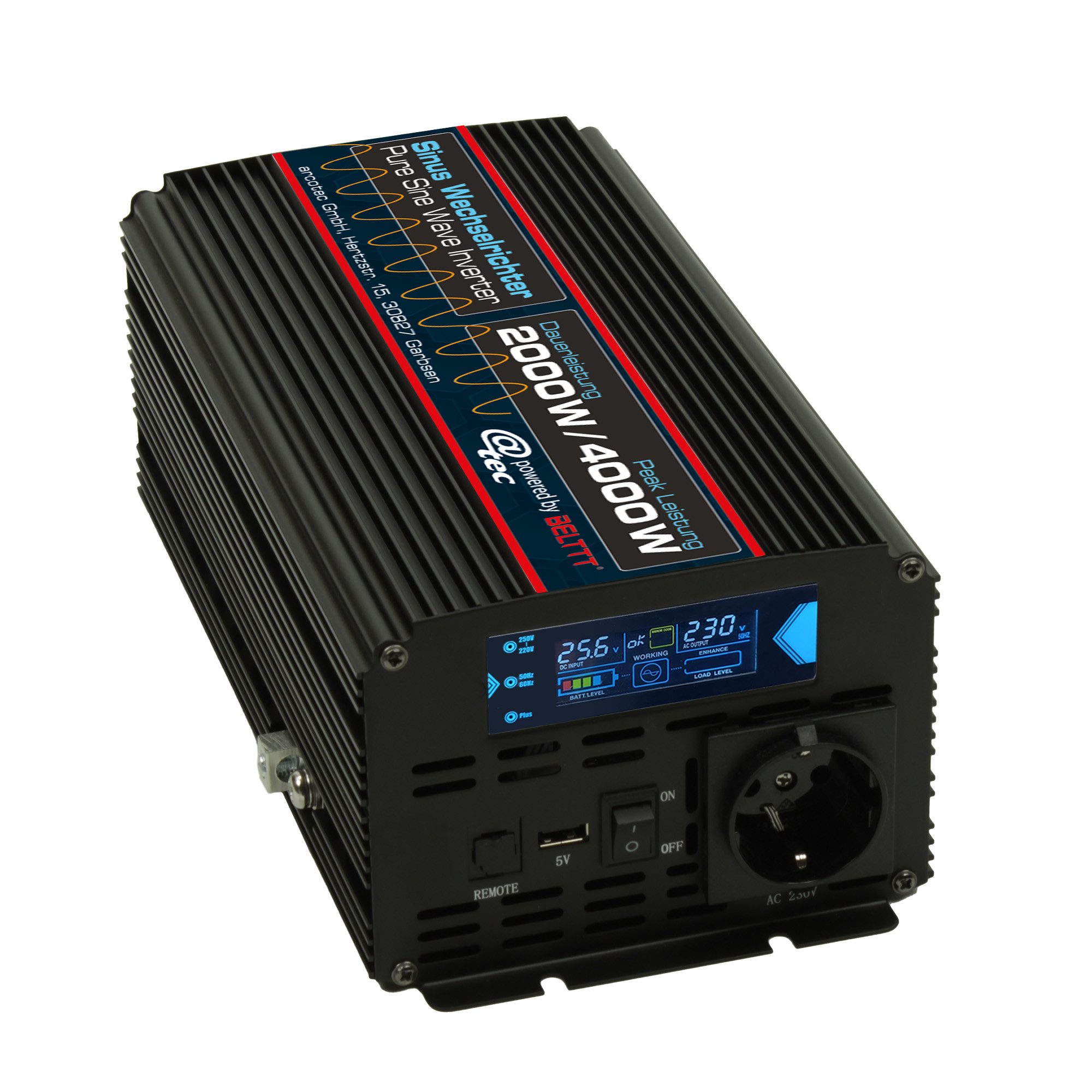 @tec Конвертор напруги Reiner Sinus Inverter Wechselrichter 24V auf 230V