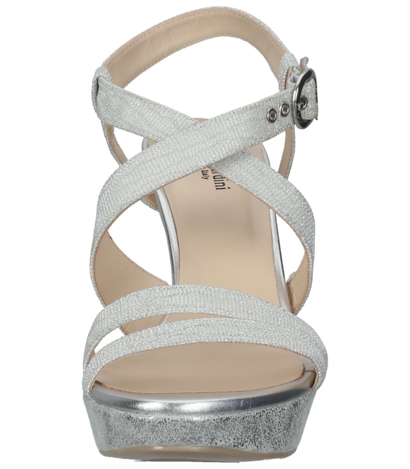 Nero Giardini Sandalen Silber Textil High-Heel-Sandalette