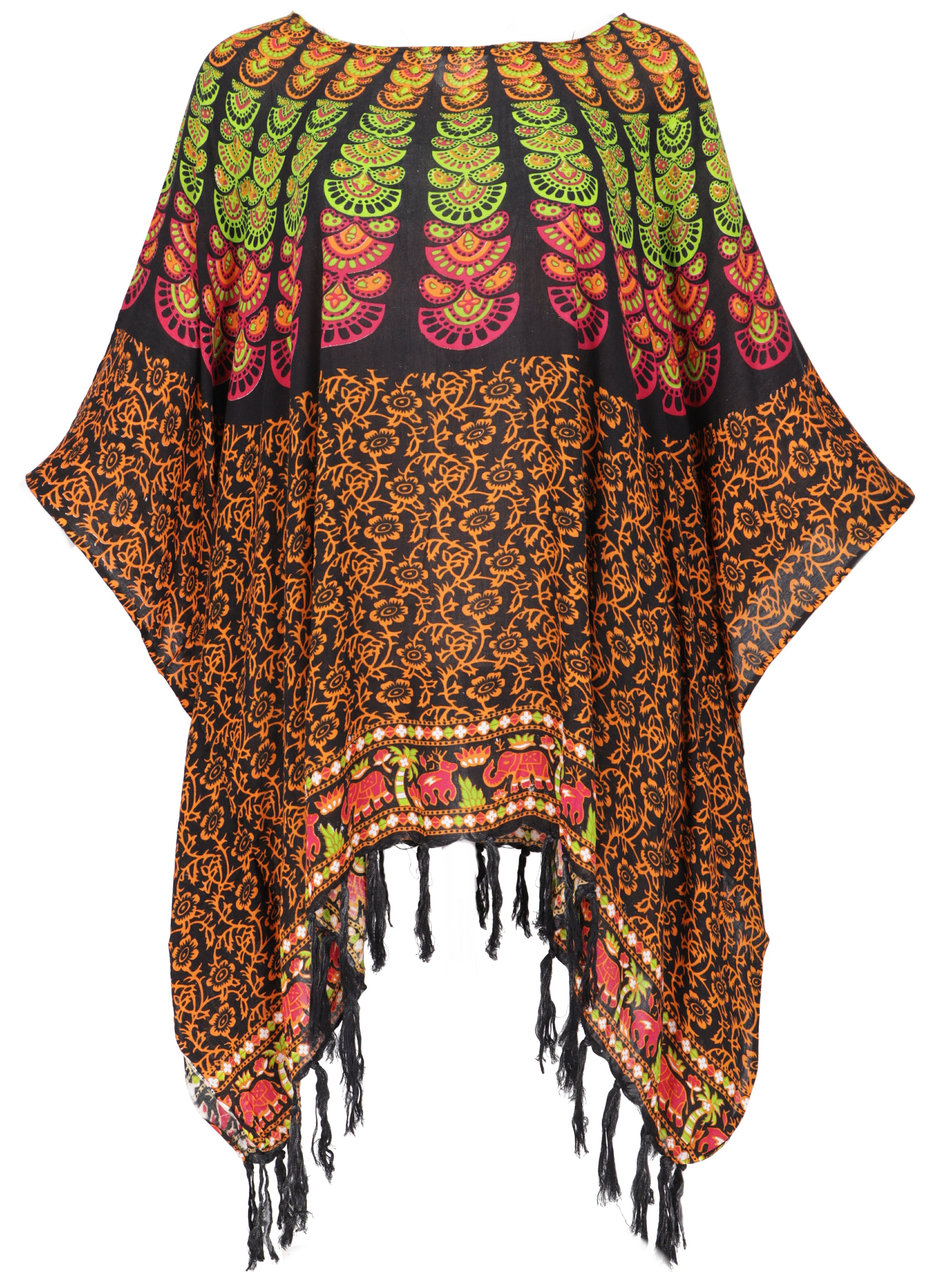 Guru-Shop Longbluse Kaftan, Ibiza-StyleTunika, Boho Bluse, günstig online kaufen