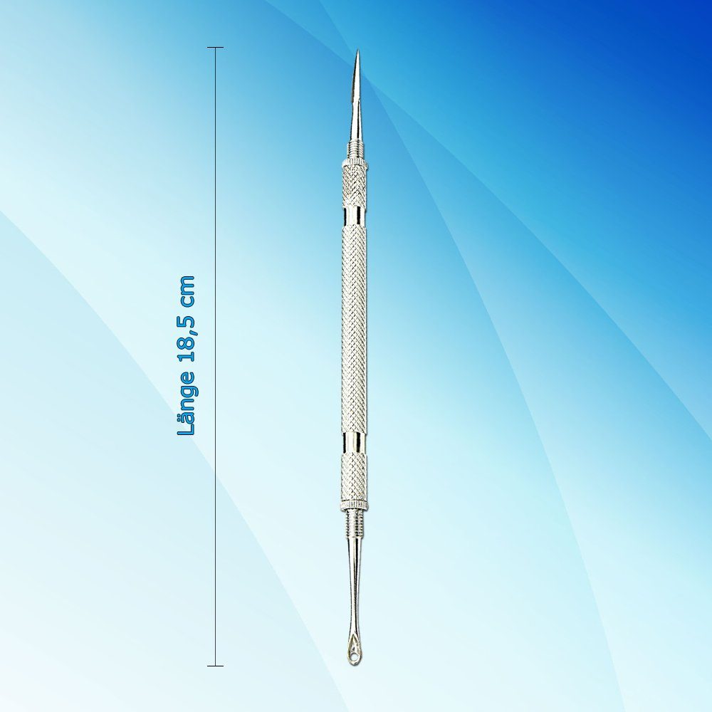 SMI Mitesserentferner Komedonenquetscher Mitesserentferner Mitesser Akne Pickel Nadel, beidseitig