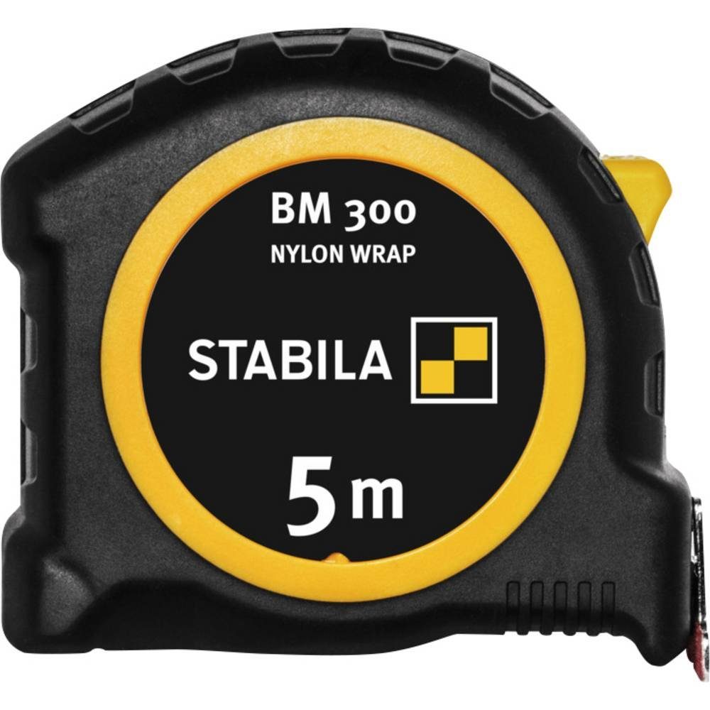Stabila Maßband Taschenbandmaß BM 300, 5 m, doppelseitige metrische Skala 19577