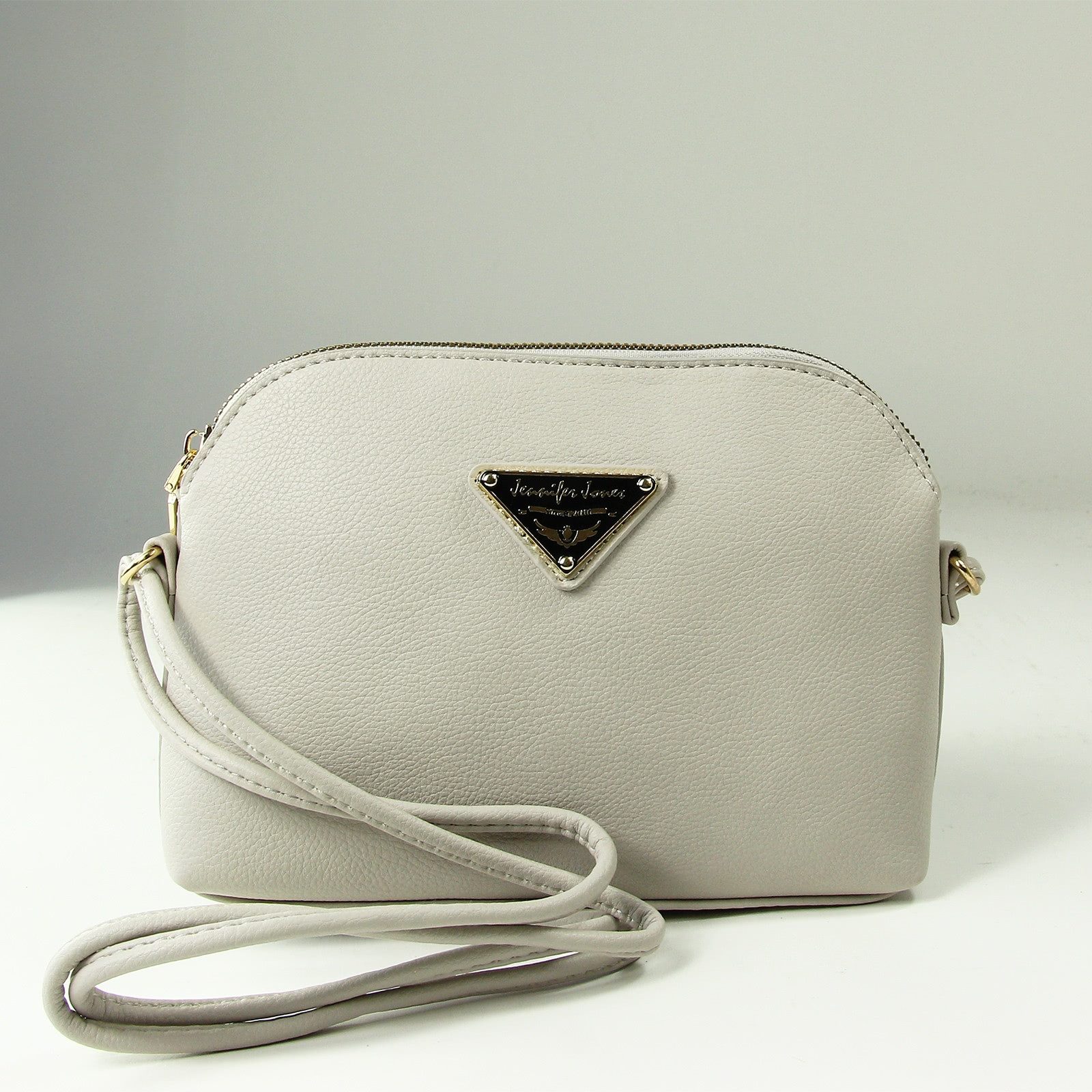 Jennifer Jones Umhängetasche Jennifer Jones Abendtasche Kunstleder (Umhängetasche), Damen Tasche in weiß, ca. 23cm Breite