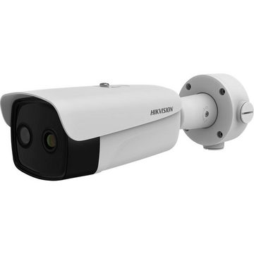 HIKVISION DS-2TD2636B-15/P Profesionelle Überwachungskamera + Wärmebild Kamera Überwachungskamera (Außenbereich, Innenbereich, mit Branderkennung, LAN IP, mit Gesichtserkennung, Fieber-Screening, mit Temperaturüberwachung 2688 x 1520 Pixel, BI Spekral Thermal, Überwachungskamera WLAN, Außen Innen, Außenbereich, Kamera Überwachung)