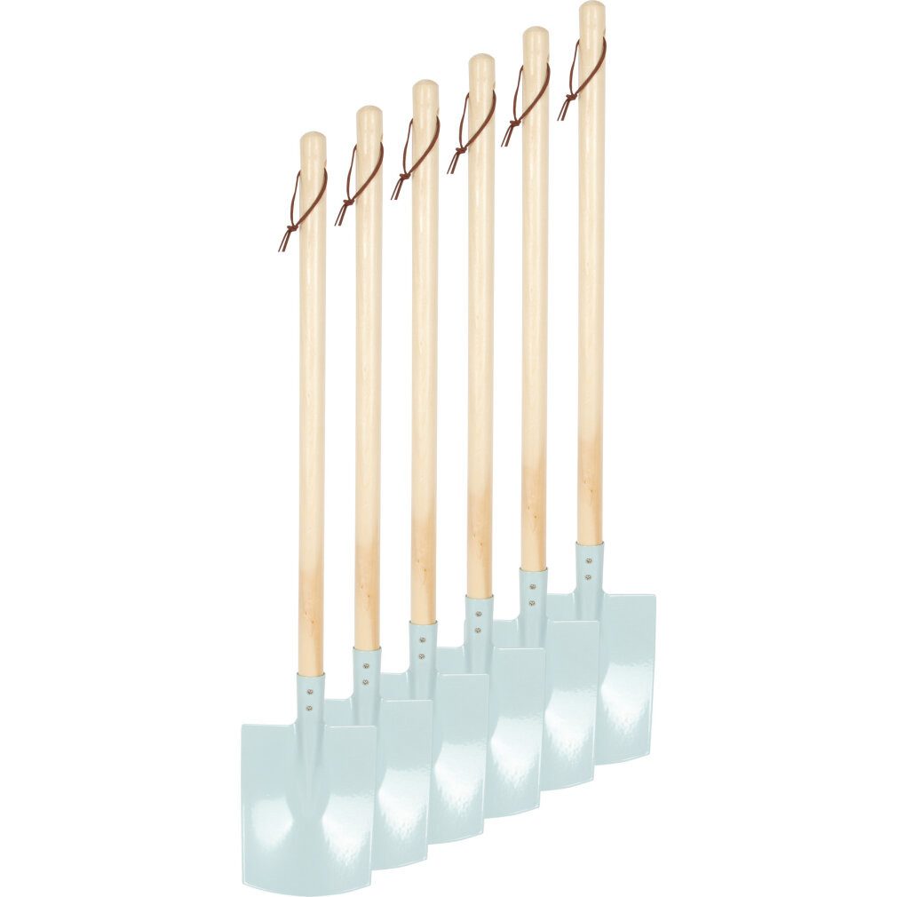 Small Foot Spielcenter Spaten, 6er-Set, hellblau