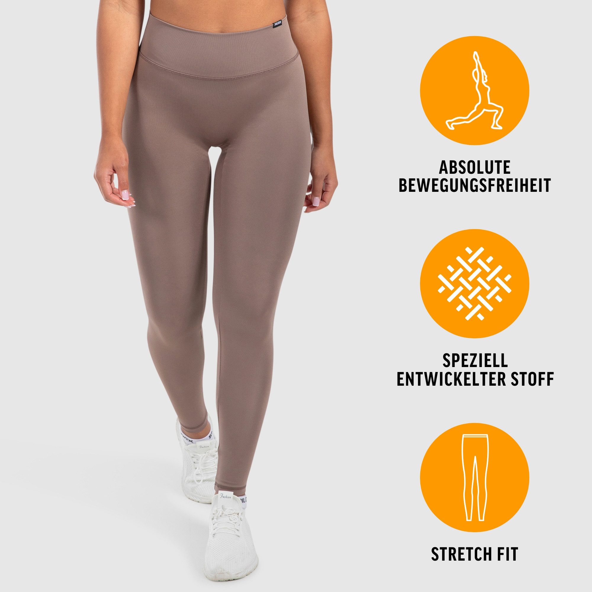 Smilodox Leggings Selina, High Waist Shaped Fit Yogahose, elastisches Material Blickdichte Push-Up Yoga Leggings, elastisch, seamless, Workout Gym