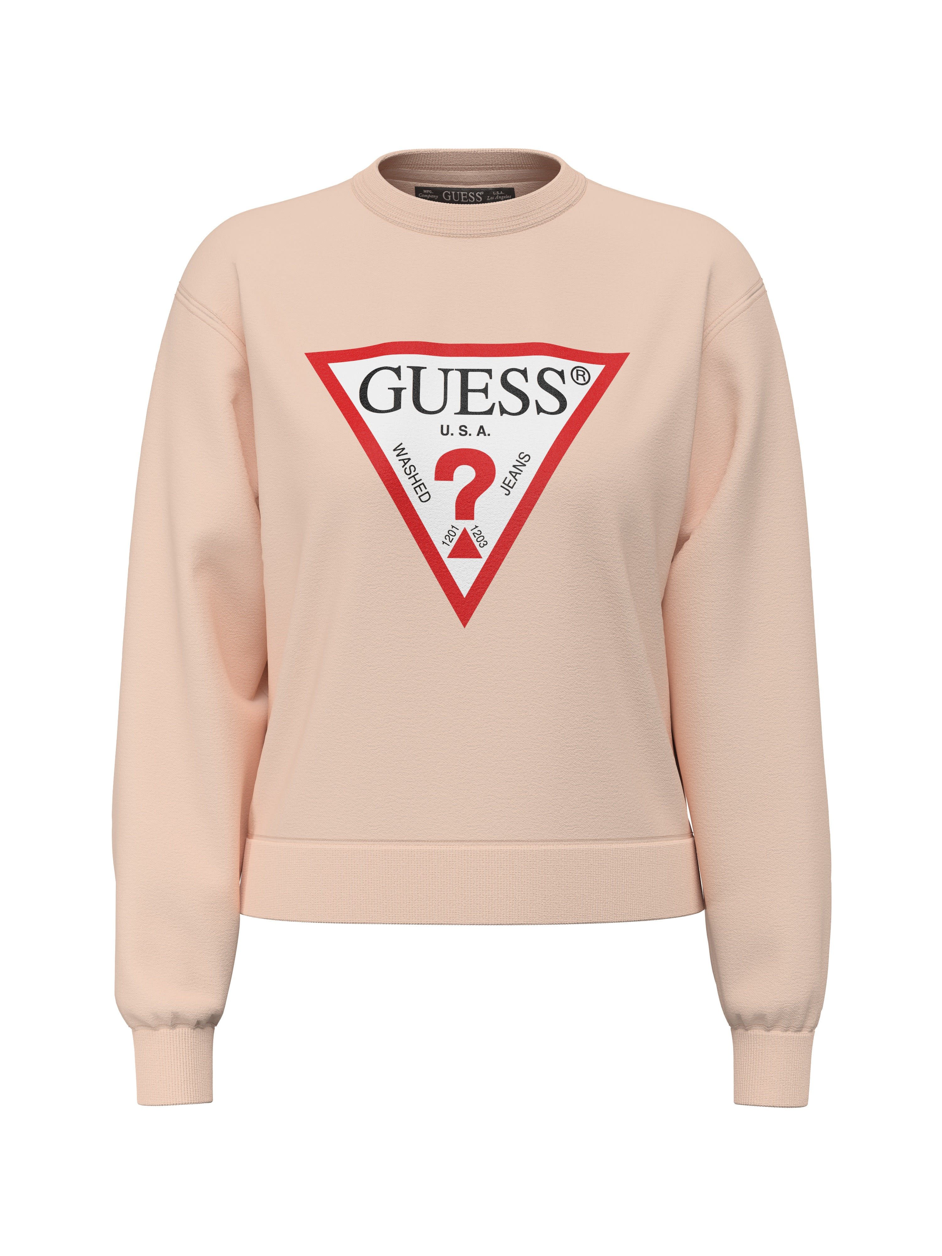 Guess Sweatshirt CN ORIGINAL FLEECE aus Baumwollmix, bedruckt