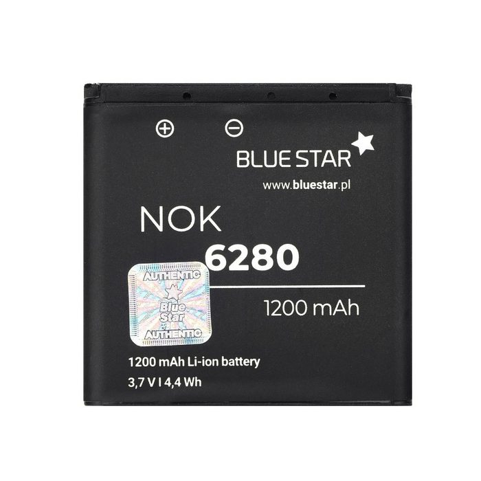 BlueStar Akku Ersatz kompatibel mit Nokia N73 / N93 1200 mAh Austausch Batterie Accu Nokia BL-6M Smartphone-Akku